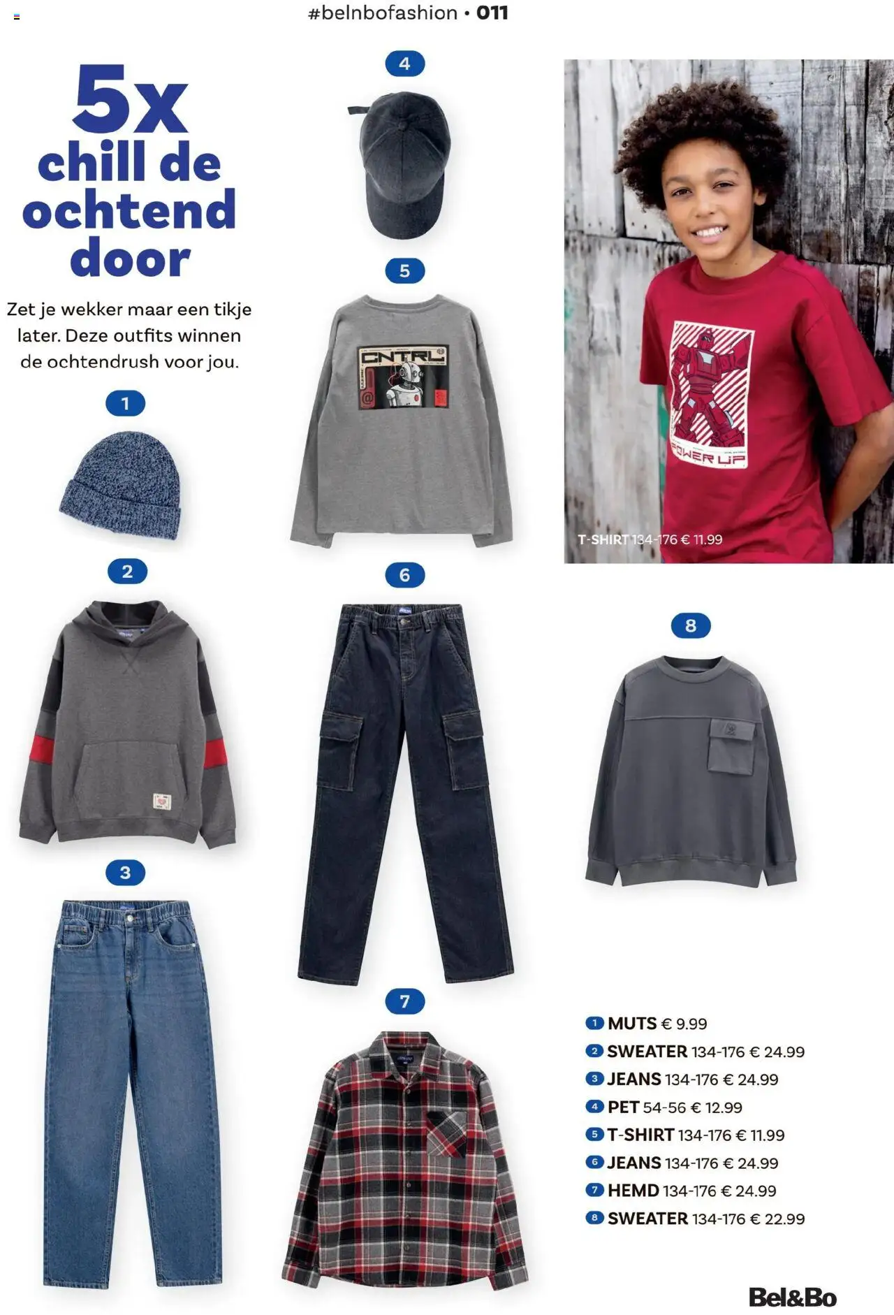  | Pagina: 11 | Producten: Wekker, Sweater, Pet, Hemd