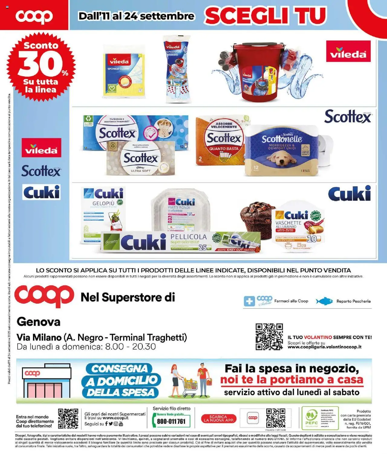 Volantino COOP del 11.09.2025 | Pagina: 12 | Prodotti: Microonde, Tè, Alluminio, Vaschette