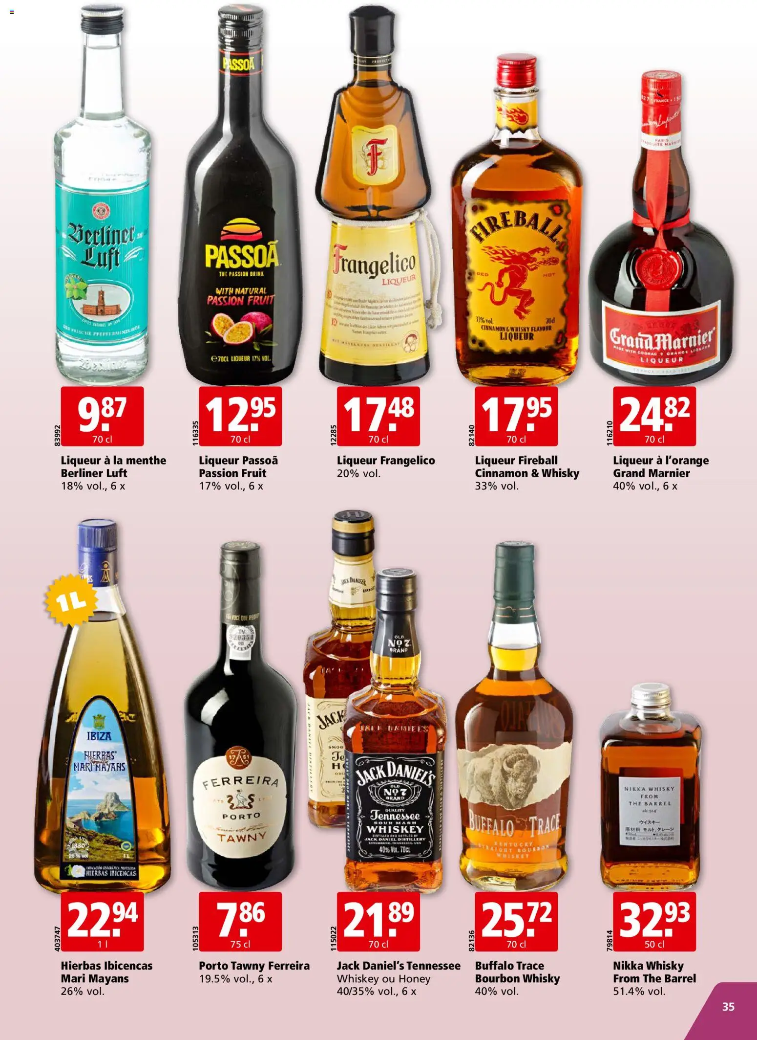 Aligro Aktionen Chavannes, Matran, Genève, Sion – gültig ab 23.02.2026 | Seite: 35 | Produkte: Bourbon, Whiskey