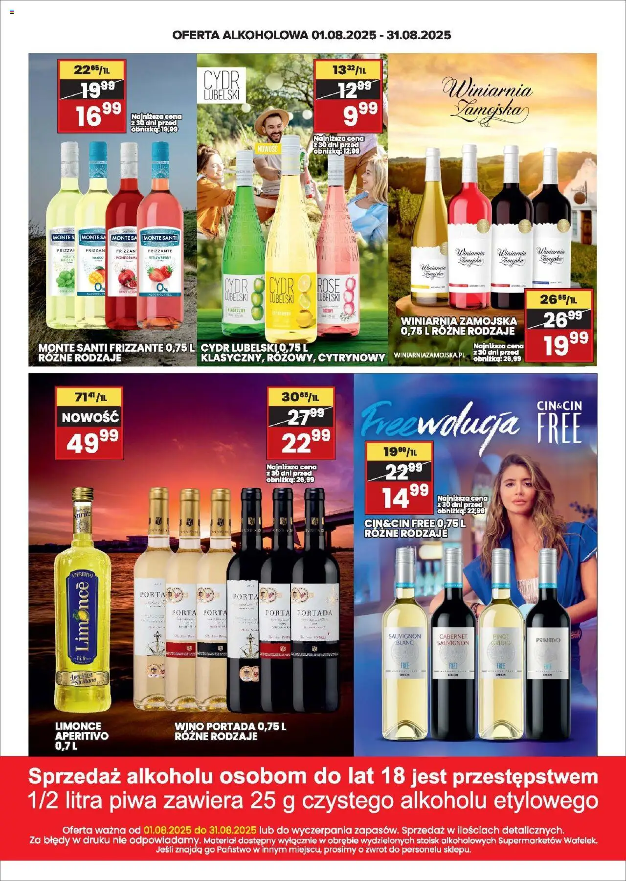 Wafelek Gazetka alkoholowa od 01.08.2025 | Strona: 4 | Produkty: Mango, Winiarnia, Monte Santi, Wino