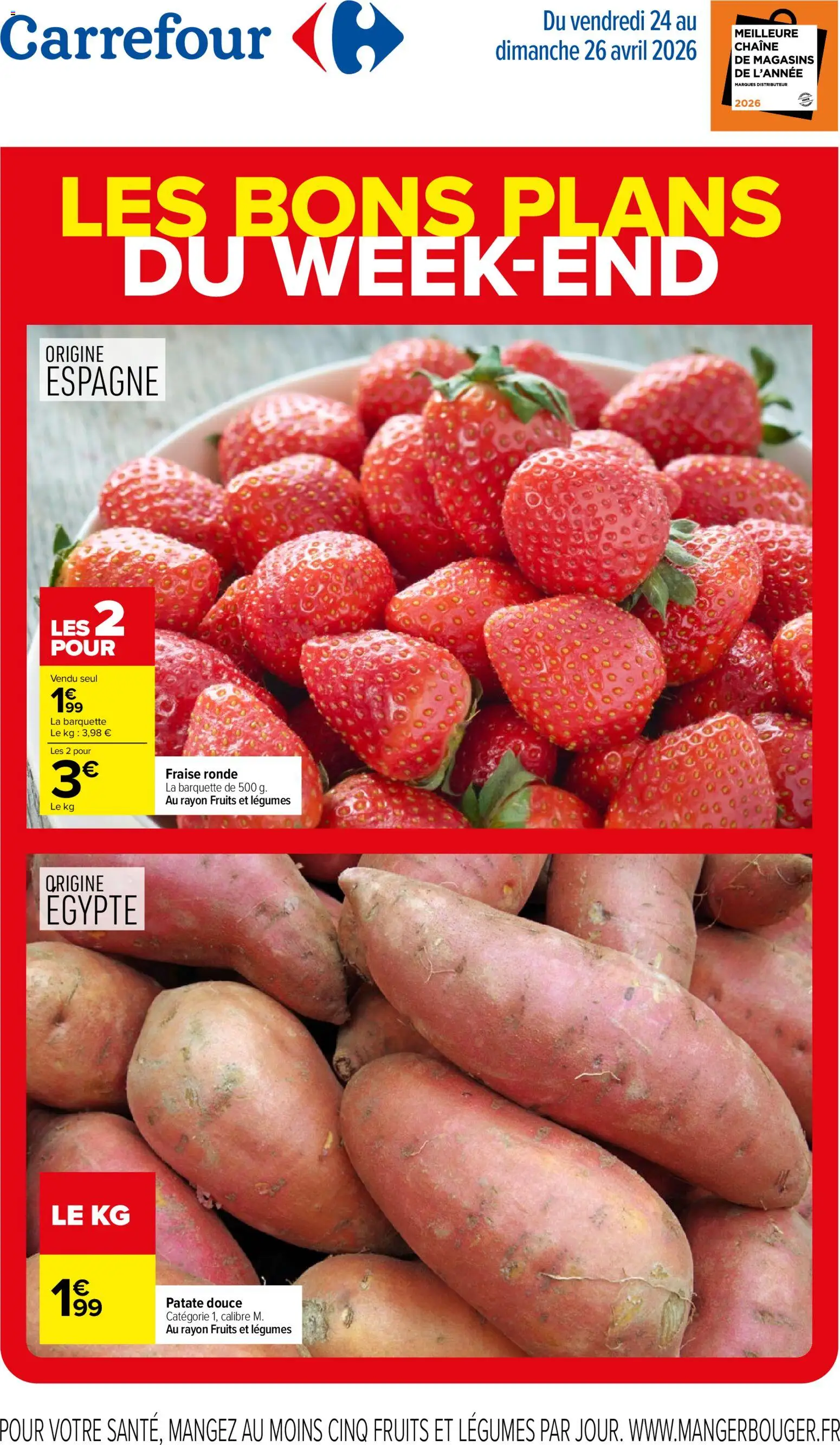 {H1} | Page: 1 | Produits: Fraise, Patate douce