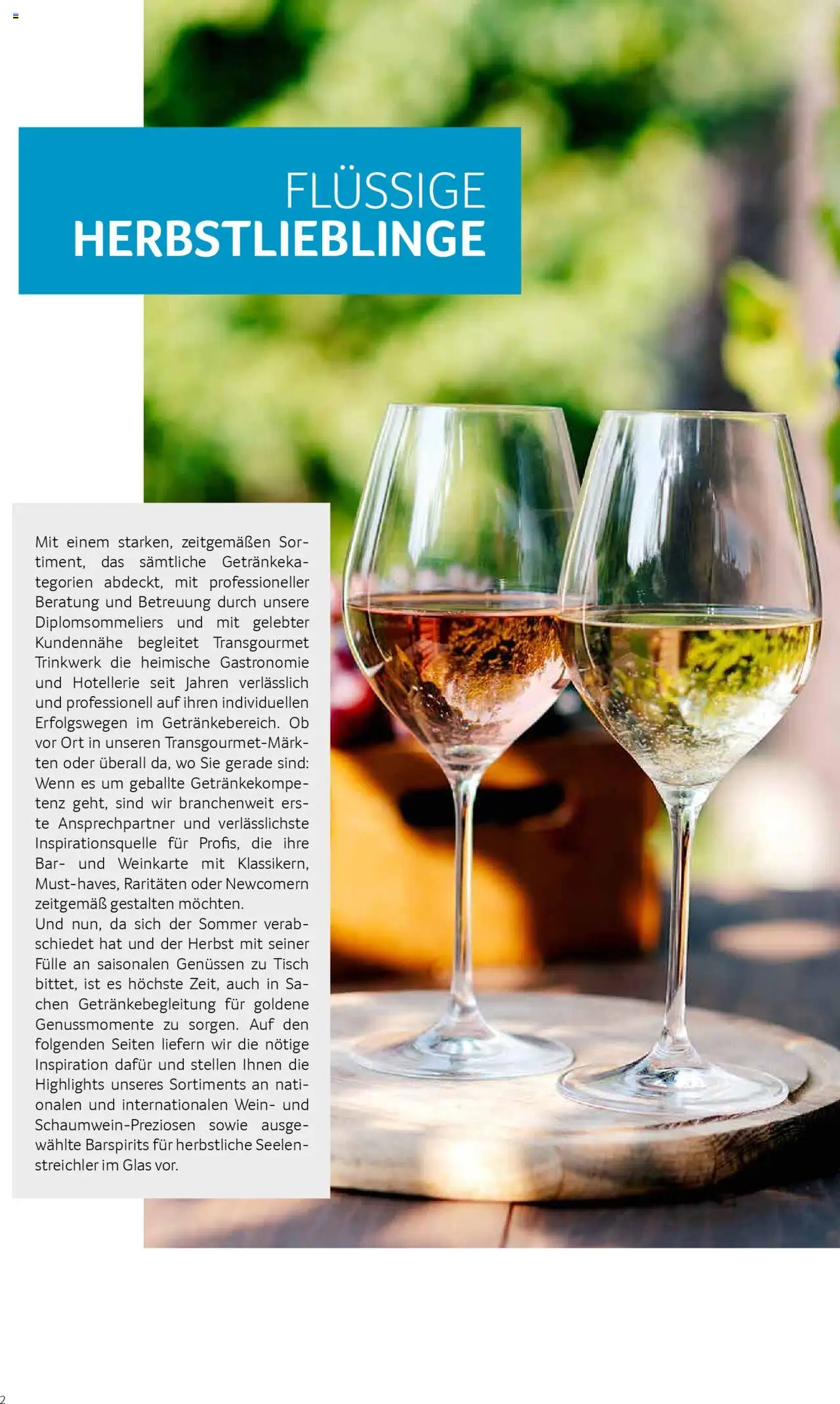 Transgourmet Trinkwerk Herbst gültig ab 01.09.2025 | Seite: 2 | Produkte: Tisch, Wein