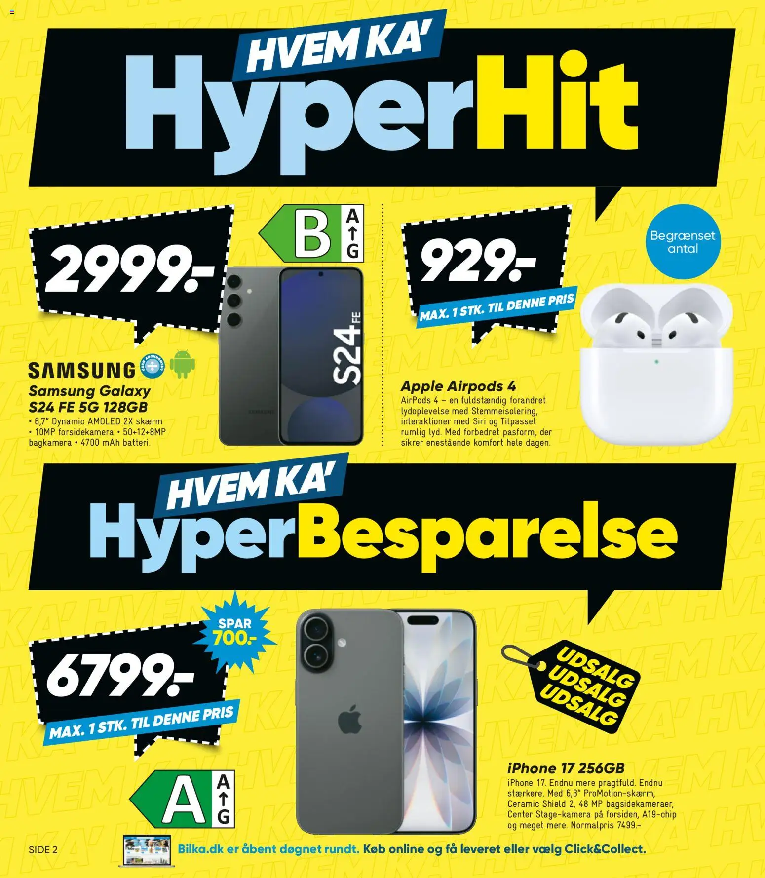 Bilka tilbudsavis – gyldig fra 23.01.2026 | Side: 2 | Produkter: Skærm, Airpods