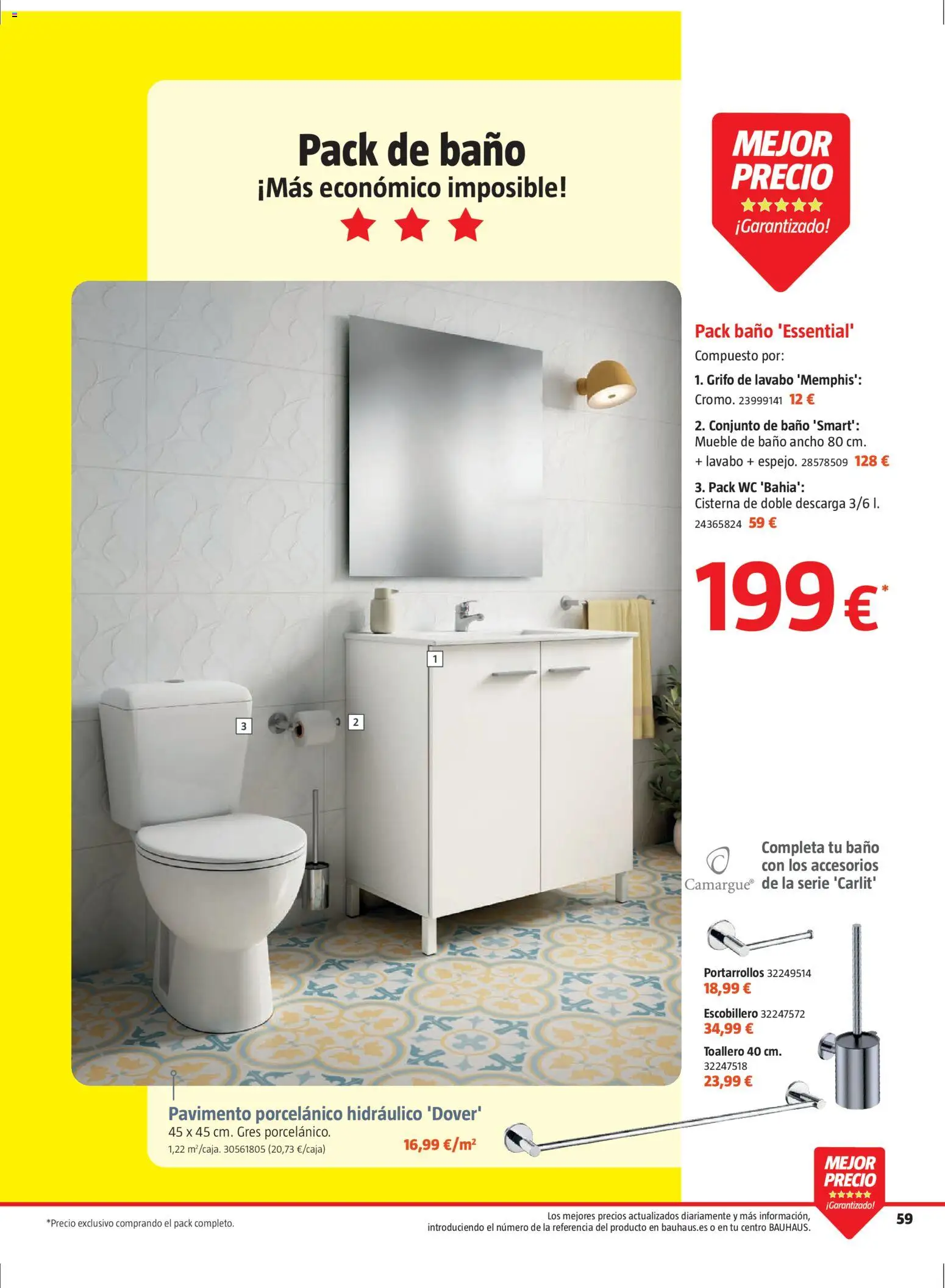 Bauhaus folleto Renueva │ válido desde el 02.03.2026 | Página: 59 | Productos: Toallero, Lavabo, Baño