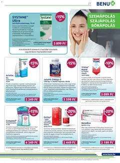 BENU Gyógyszertárak Akciós újság - amely érvényes a következő dátumtól: 01.02.2026 | Oldal: 27