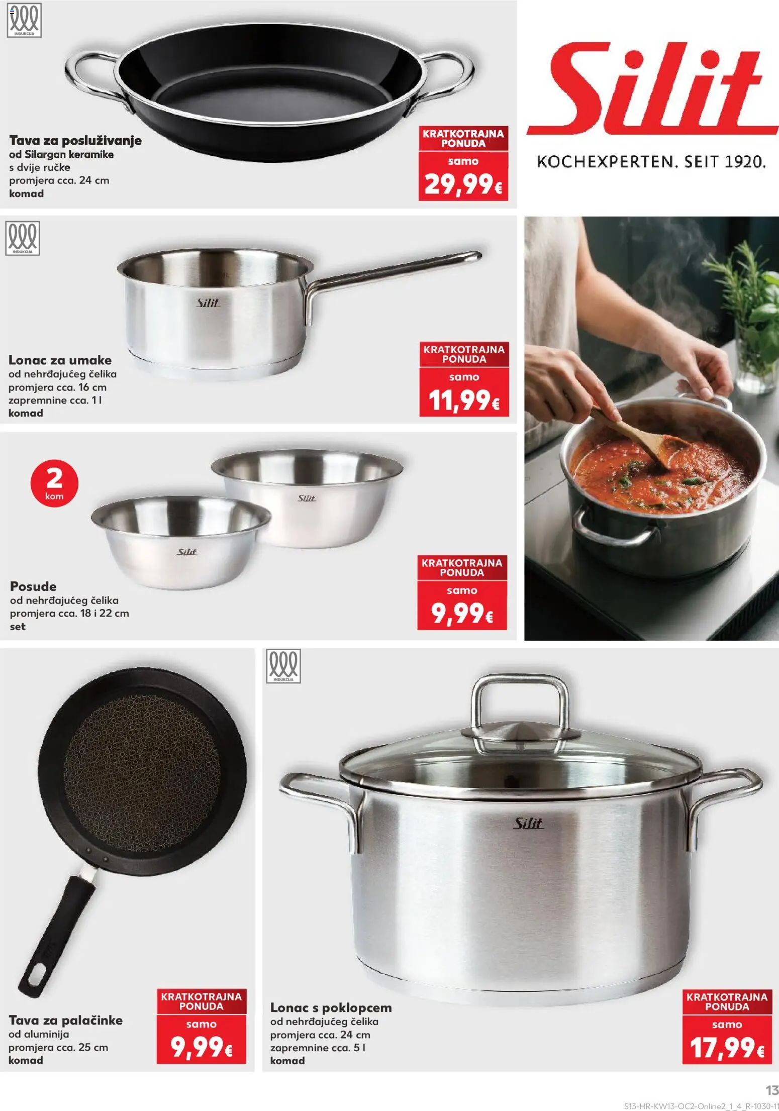 Kaufland katalog | vrijedi od 25.03.2026 | Stranica: 13 | Proizvodi: Pan, Tava, Lonac