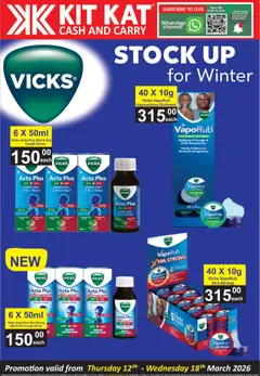 KIT KAT Cash & Carry specials catalogue – valid from 12.03.2026 | Page: 3 | Products: Cough syrup, Stock, Syrup