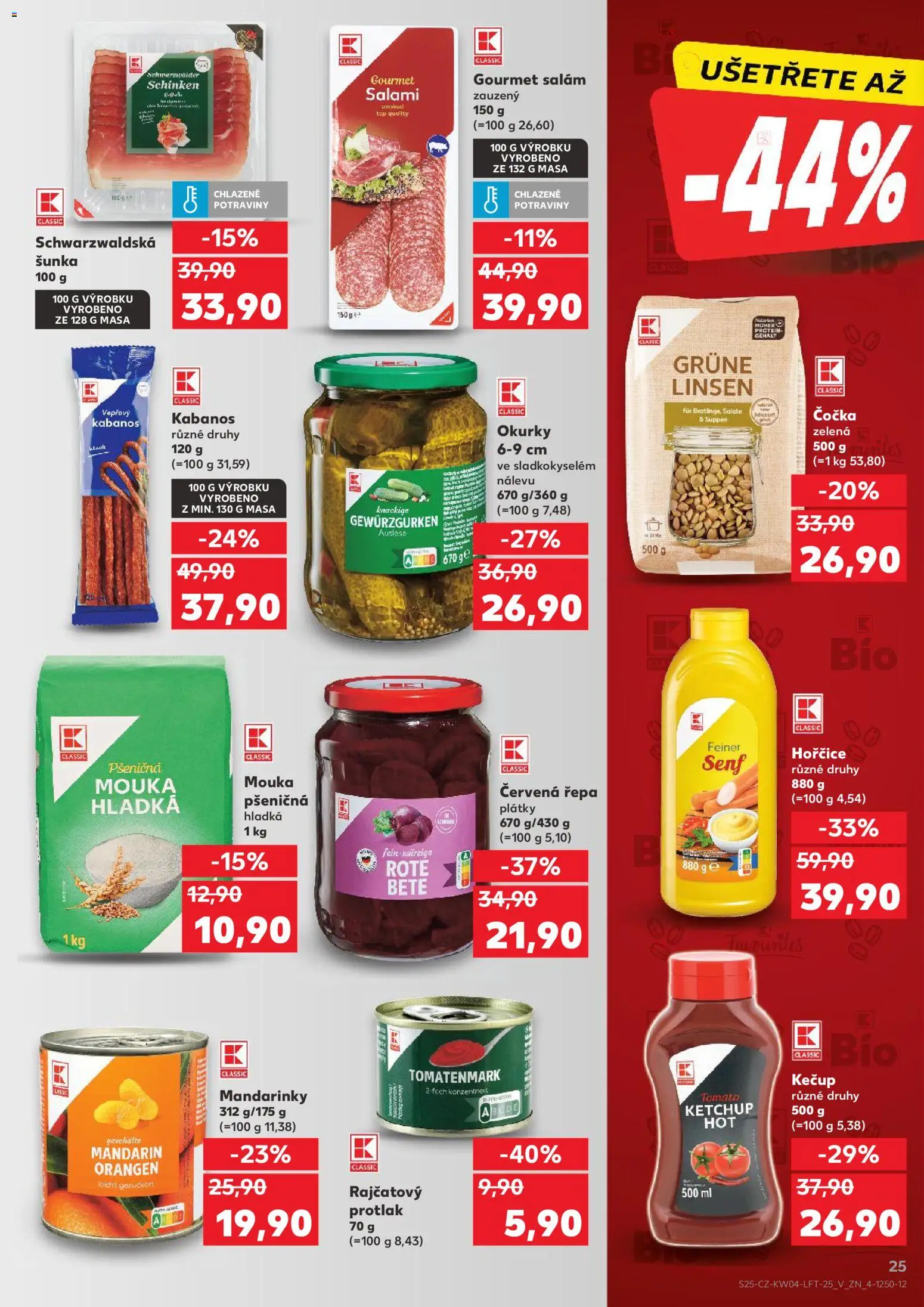 Kaufland leták od 21.01.2026 | Strana: 25 | Produkty: Gourmet, Salám, Šunka, Hořčice