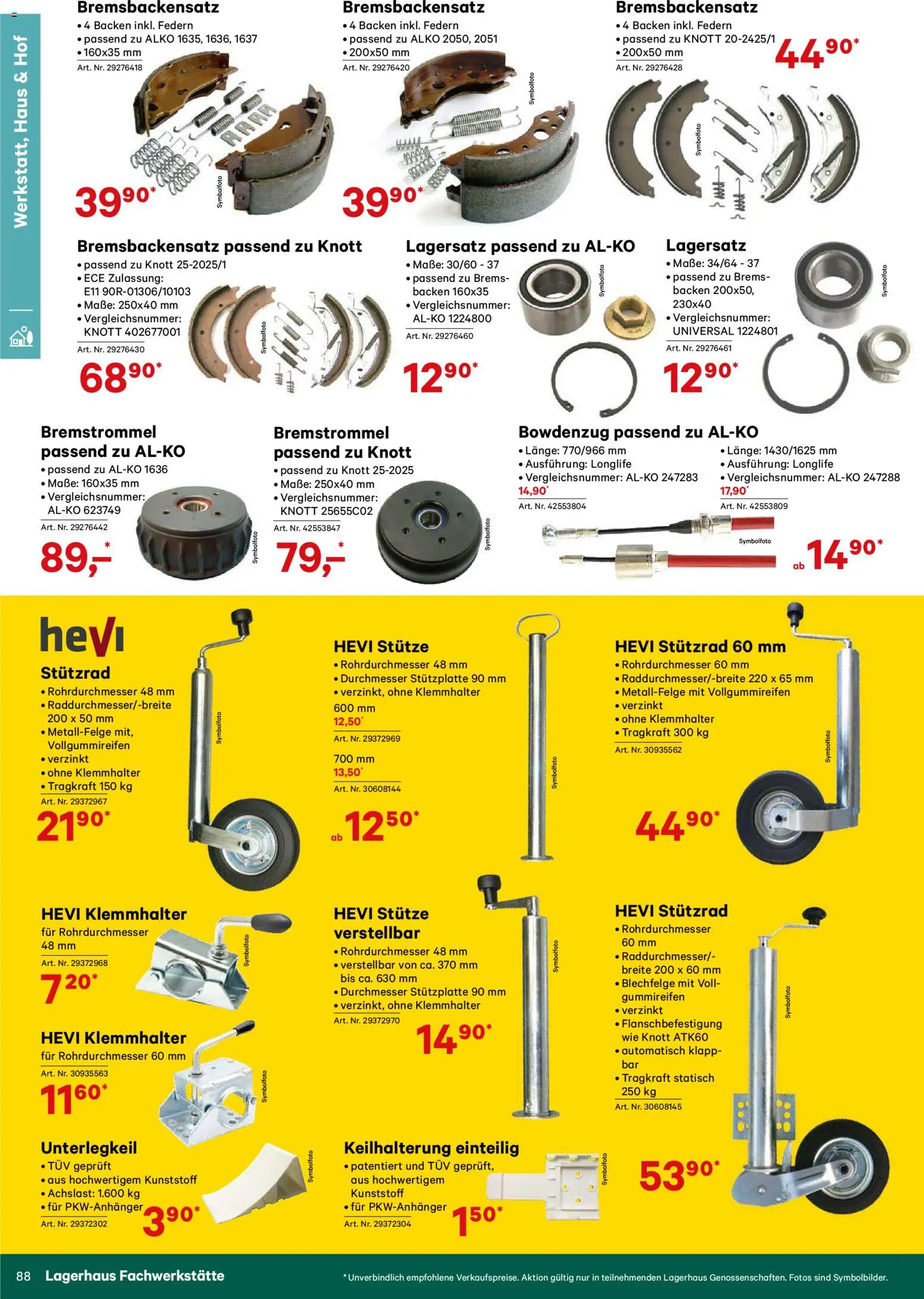 Lagerhaus Verschleißteile & Zubehör gültig ab 01.01.2026 | Seite: 88