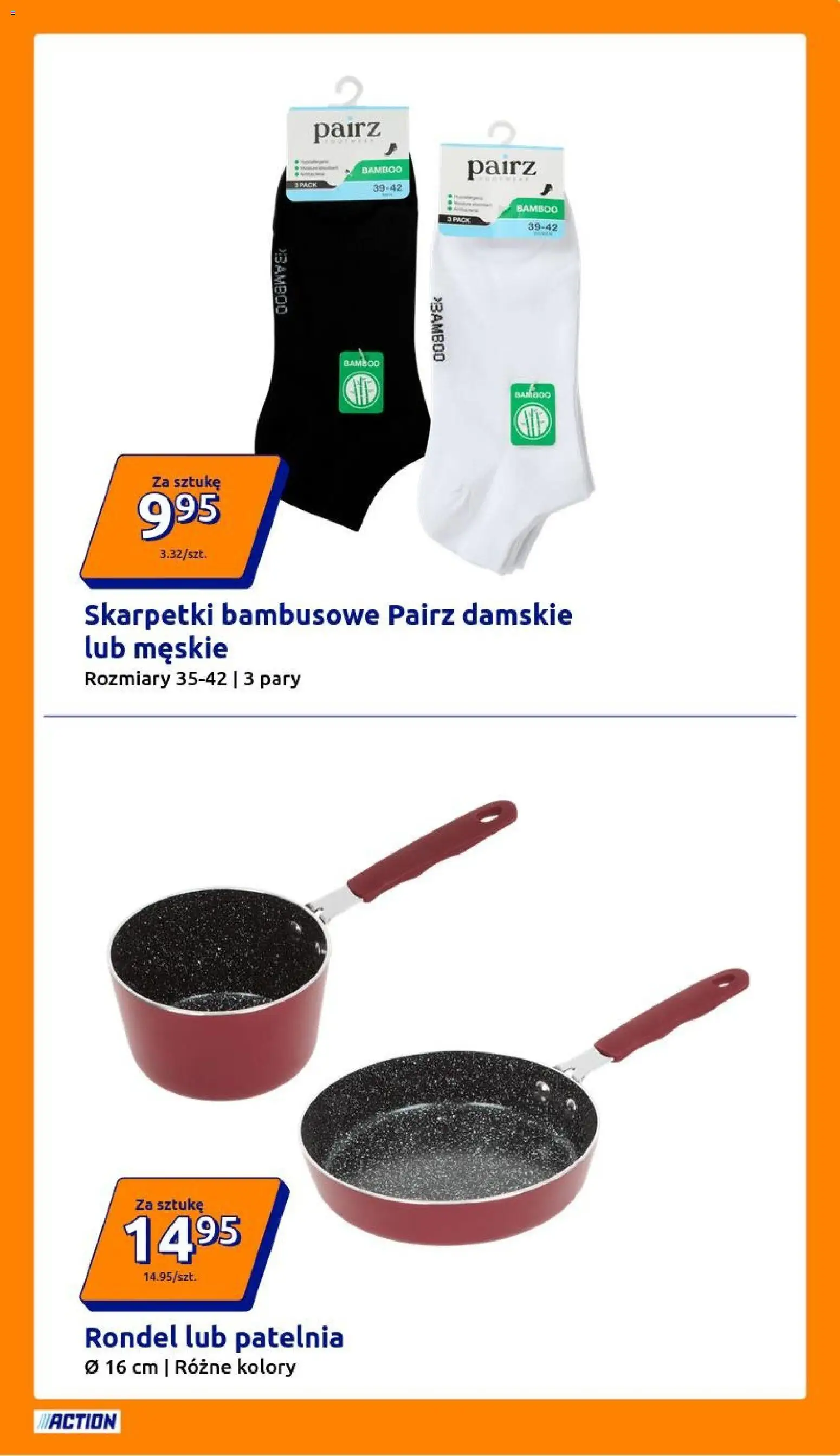Action gazetka od 04.03.2026 | Strona: 7 | Produkty: Skarpetki, Patelnia