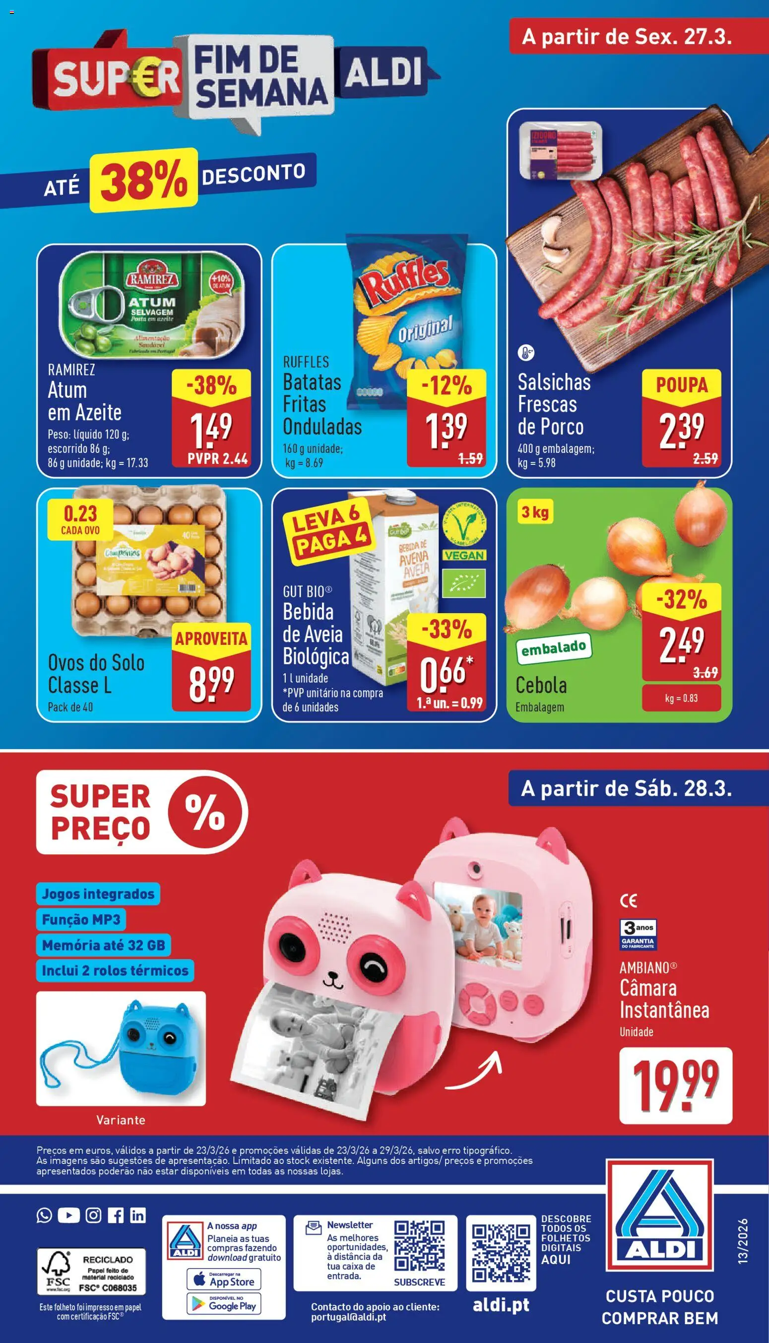Aldi folheto │ válido de 23.03.2026 | Página: 36 | Produtos: Azeite, Jogos, Cebola, Caixa