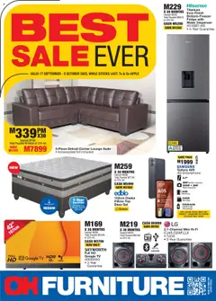 OK Furniture specials catalogue – valid from 17.09.2025