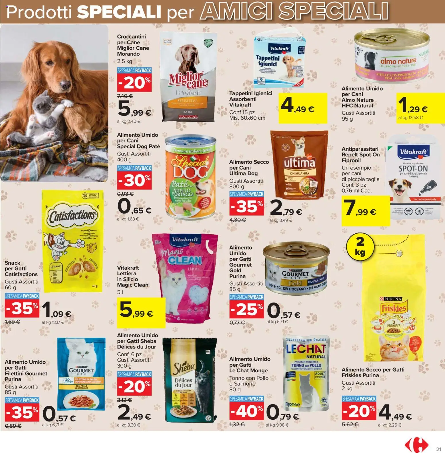Volantino Carrefour del 17.02.2026 | Pagina: 21 | Prodotti: Pollo, Salmone, Pesce, Prosciutto