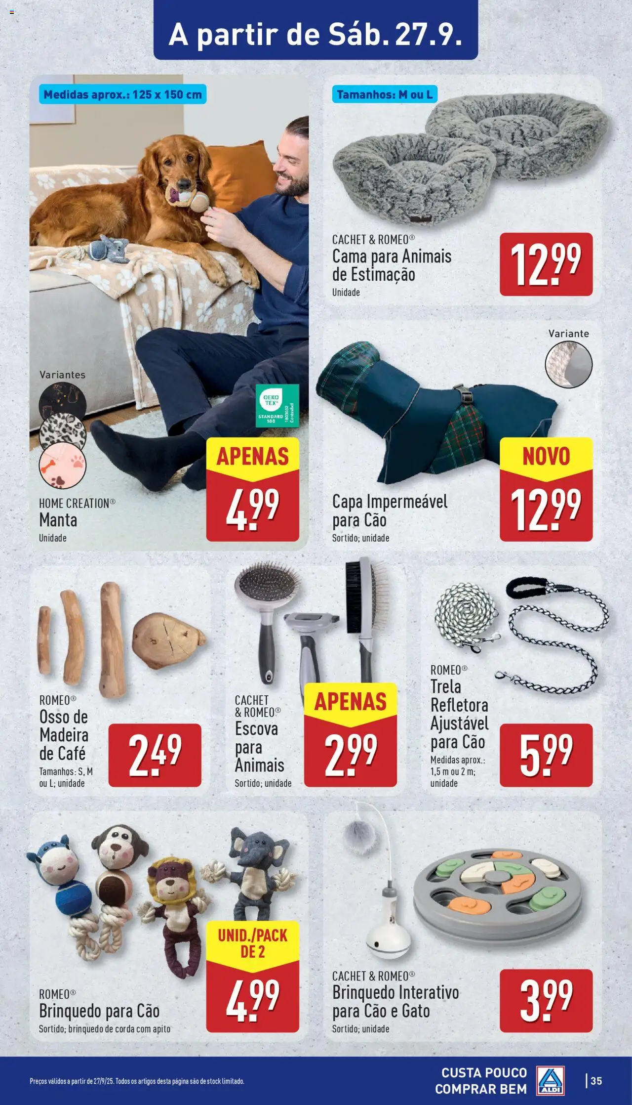 Aldi folheto │ válido de 22.09.2025 | Página: 35 | Produtos: Apito, Corda, Cama, Café