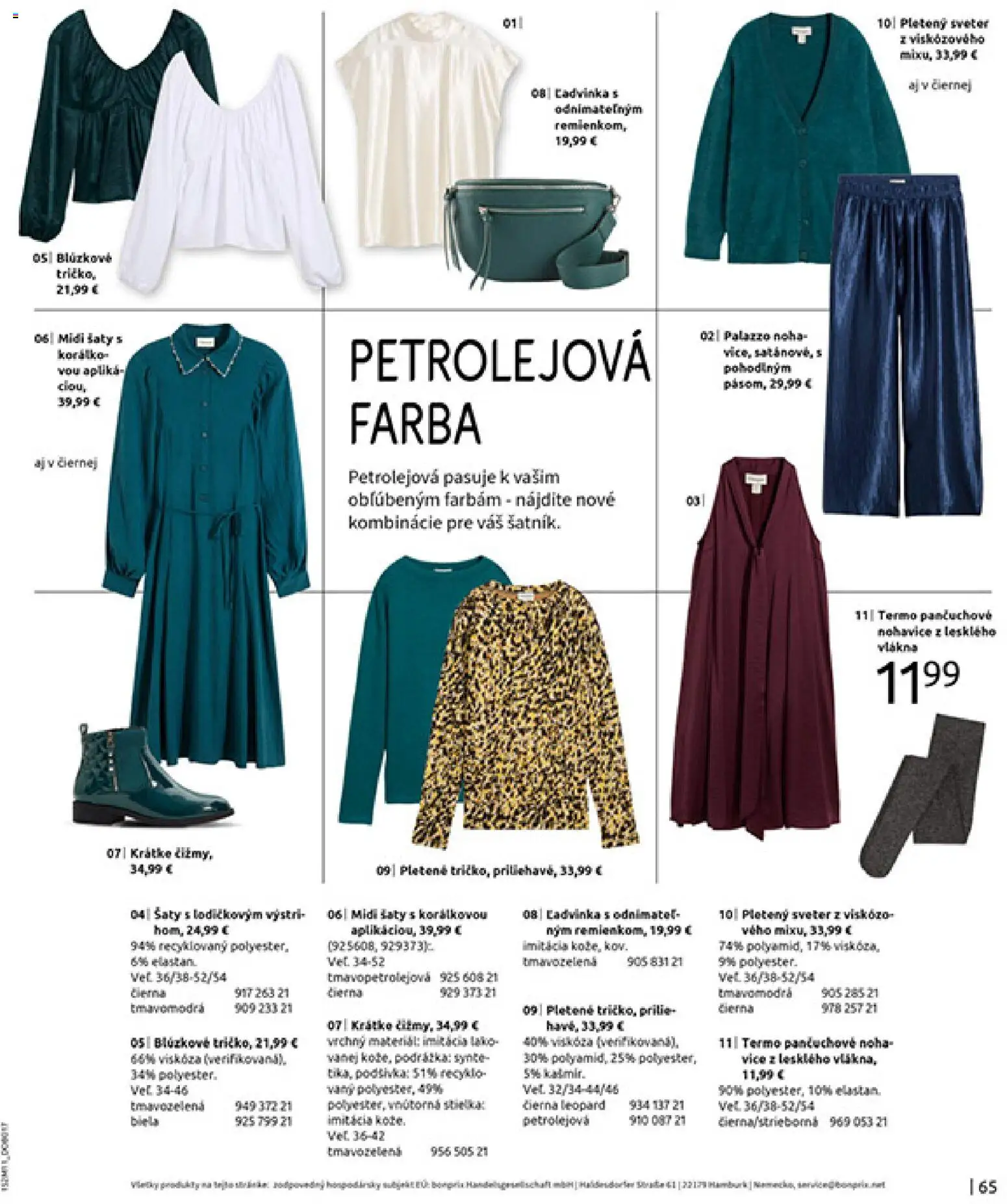 Nové Bonprix akcie – leták je platný od 16.12.2025 | Strana: 67 | Produkty: Šaty, Sveter, Nohavice