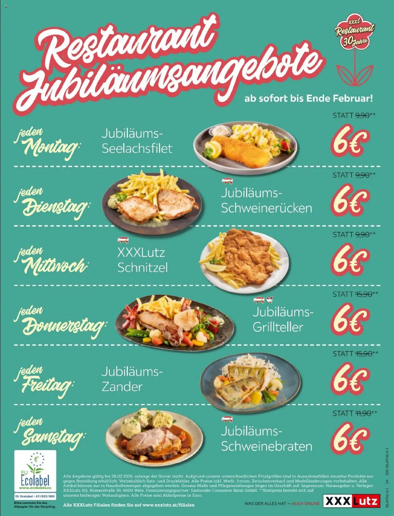 XXXLutz Restaurant gültig ab 27.01.2026 | Seite: 4