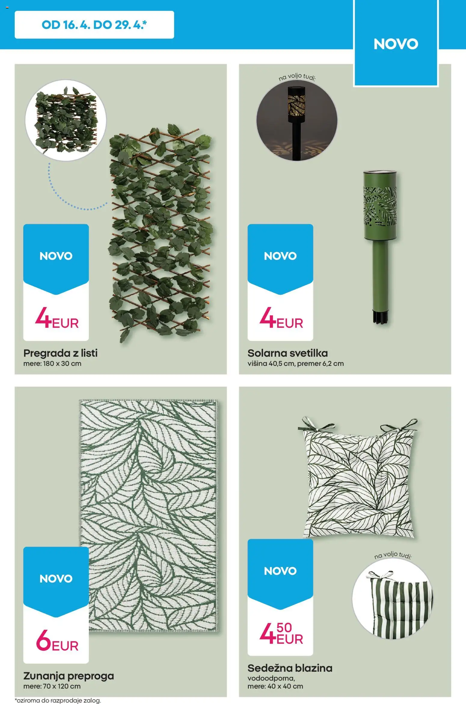 Novi Pepco katalog ponudbe – veljaven od 16.04.2026 | Stran: 13 | Izdelki: Solarna svetilka, Blazina, Preproga, Svetilka