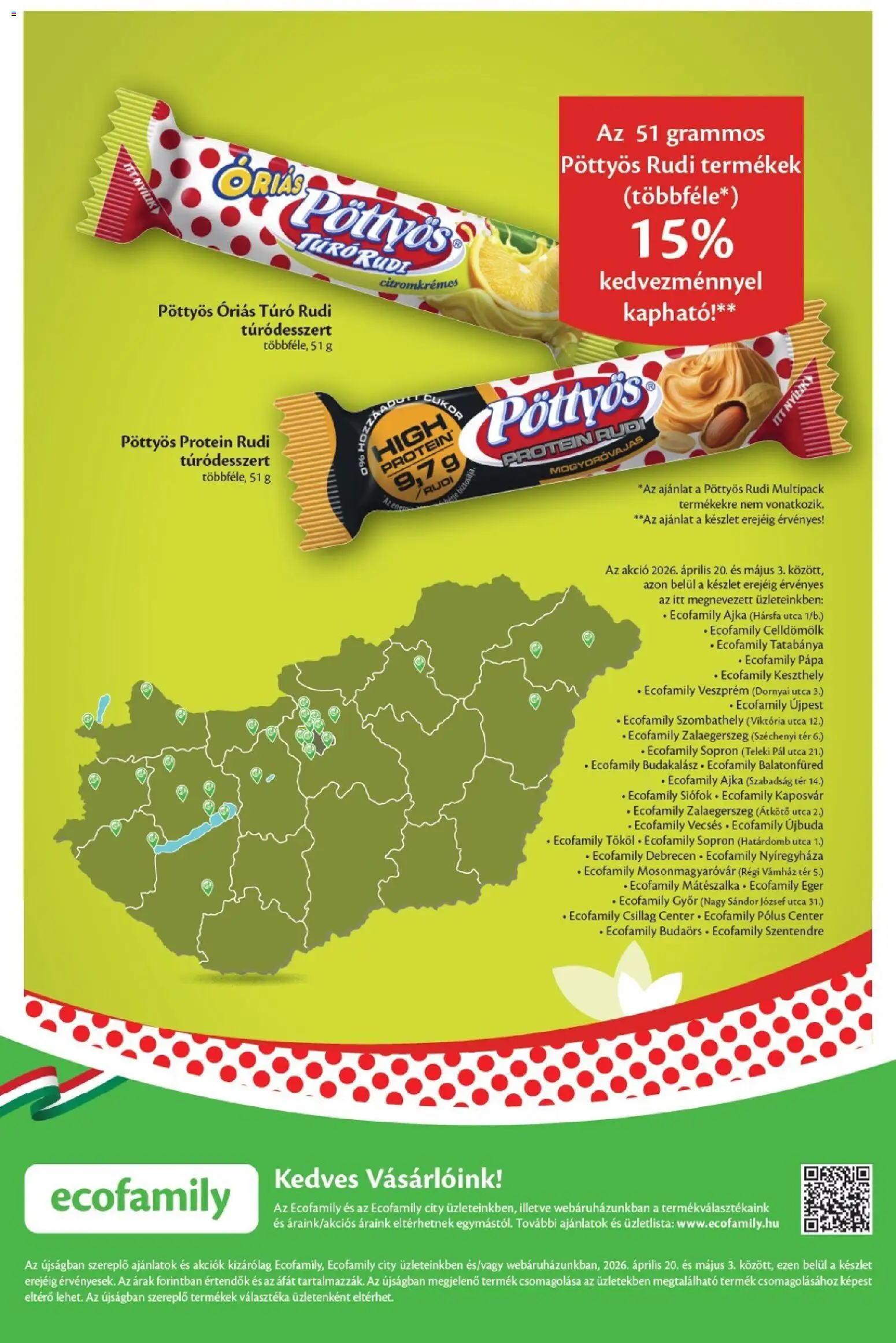 EcoFamily akciós ujság - amely érvényes a következő dátumtól: 20.04.2026 | Oldal: 12 | Termékek: Egér, Túró rudi, Protein, Cukor