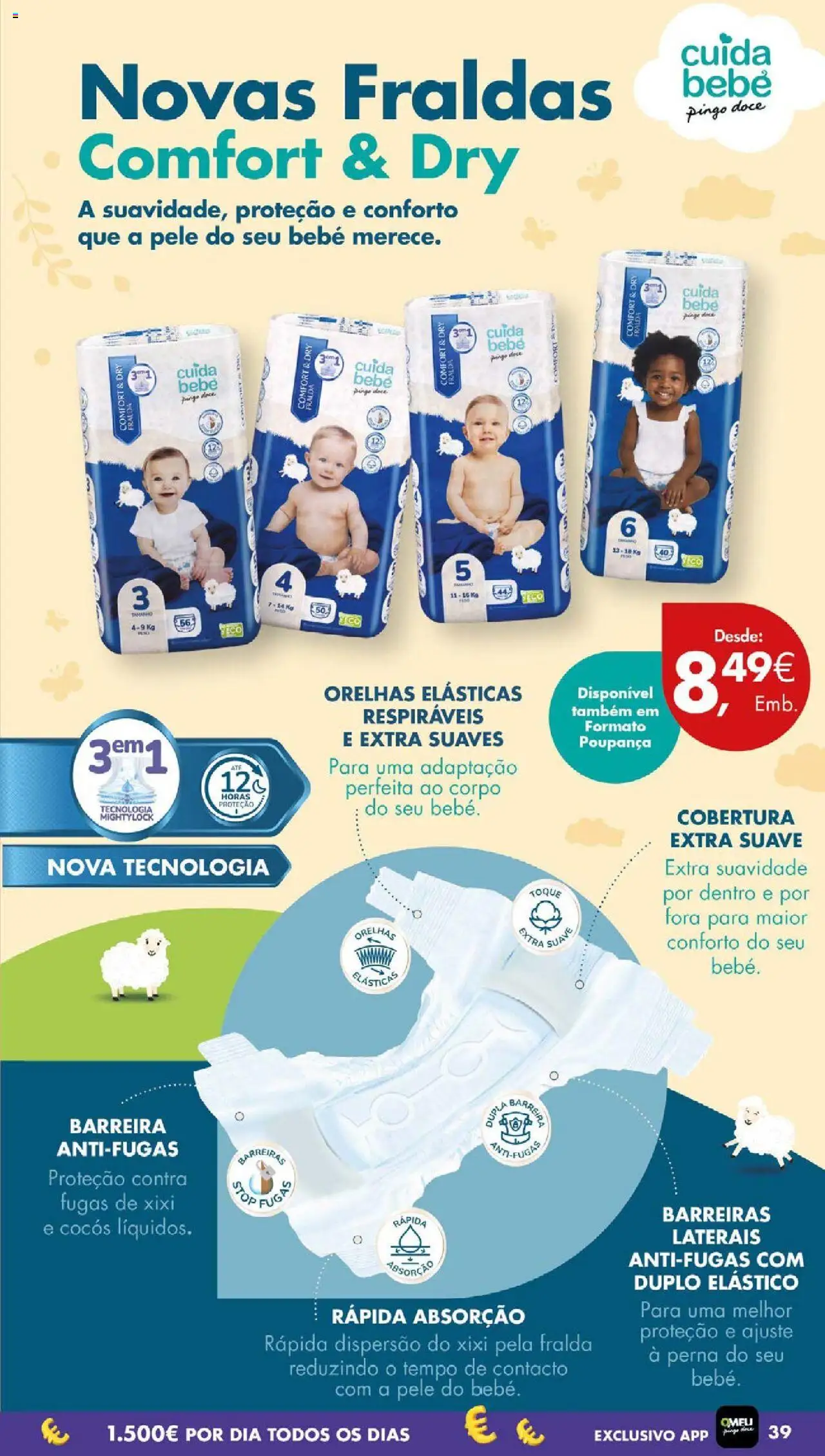 Pingo Doce folheto │ válido de 14.10.2025 | Página: 43 | Produtos: Fraldas