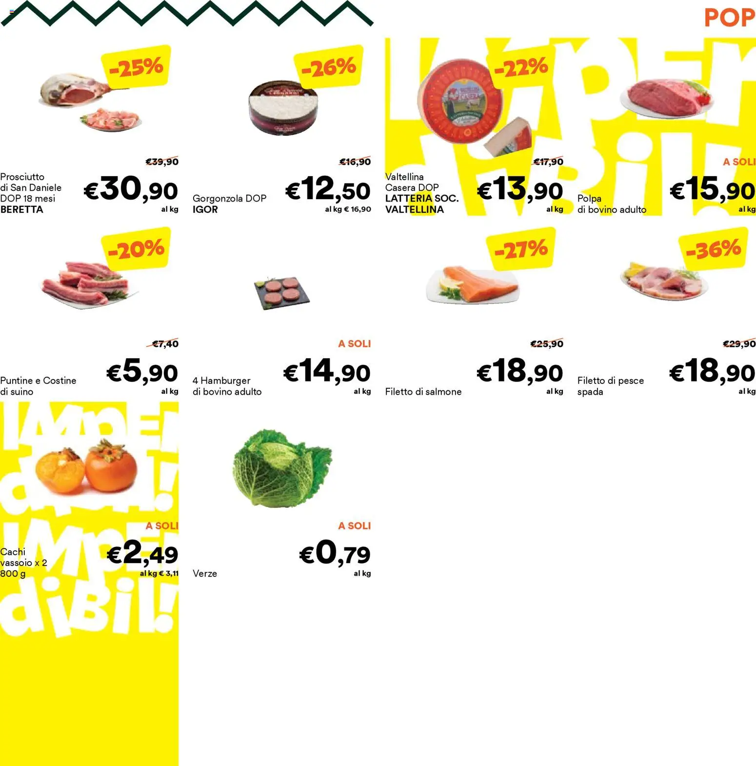 Volantino Unes del 22.10.2025 | Pagina: 9 | Prodotti: Bovino, Salmone, Prosciutto, Gorgonzola