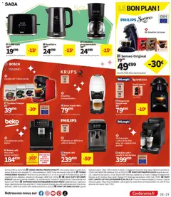 Conforama - Prévisualisation de Conforama catalogue ho ho ho valide à partir de 02.12.2025 | Page: 39 | Produits: Cafetière, Broyeur, Réservoir d'eau, Delonghi