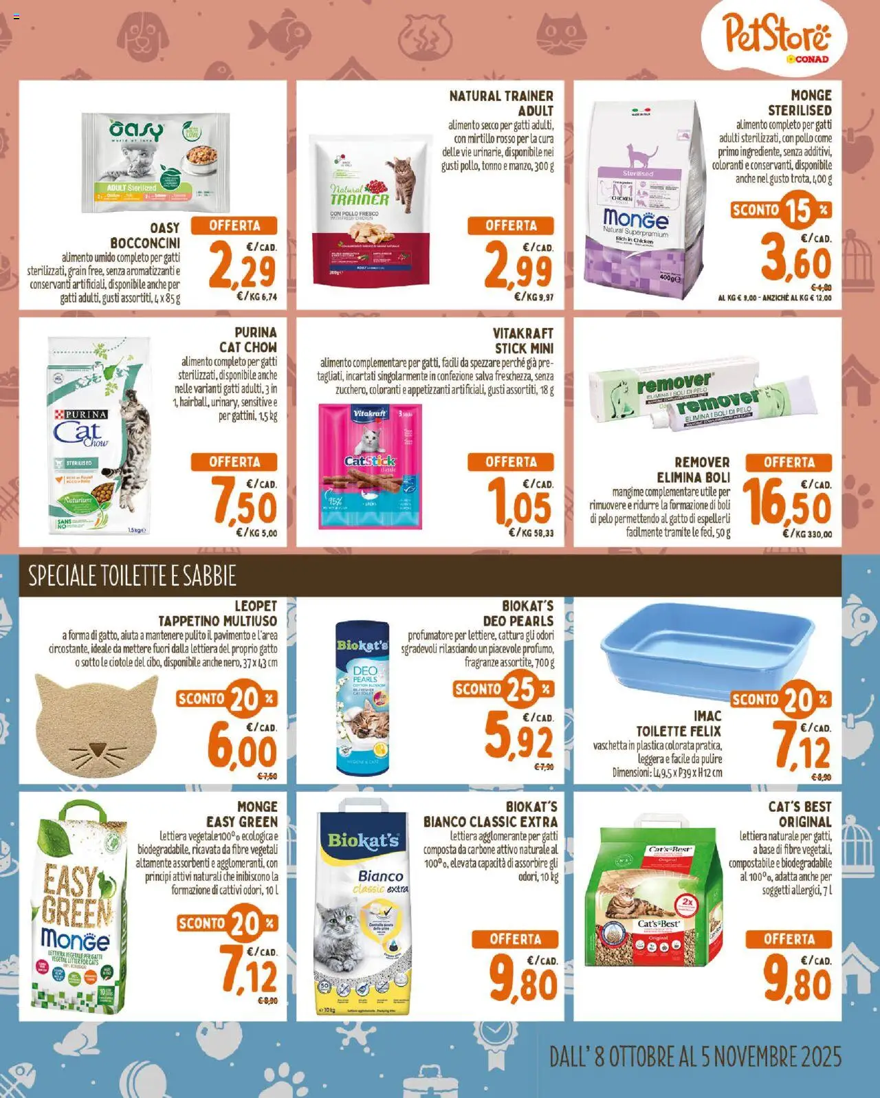 Volantino Conad del 08.10.2025 | Pagina: 5 | Prodotti: Pollo, Pavimento, Tonno