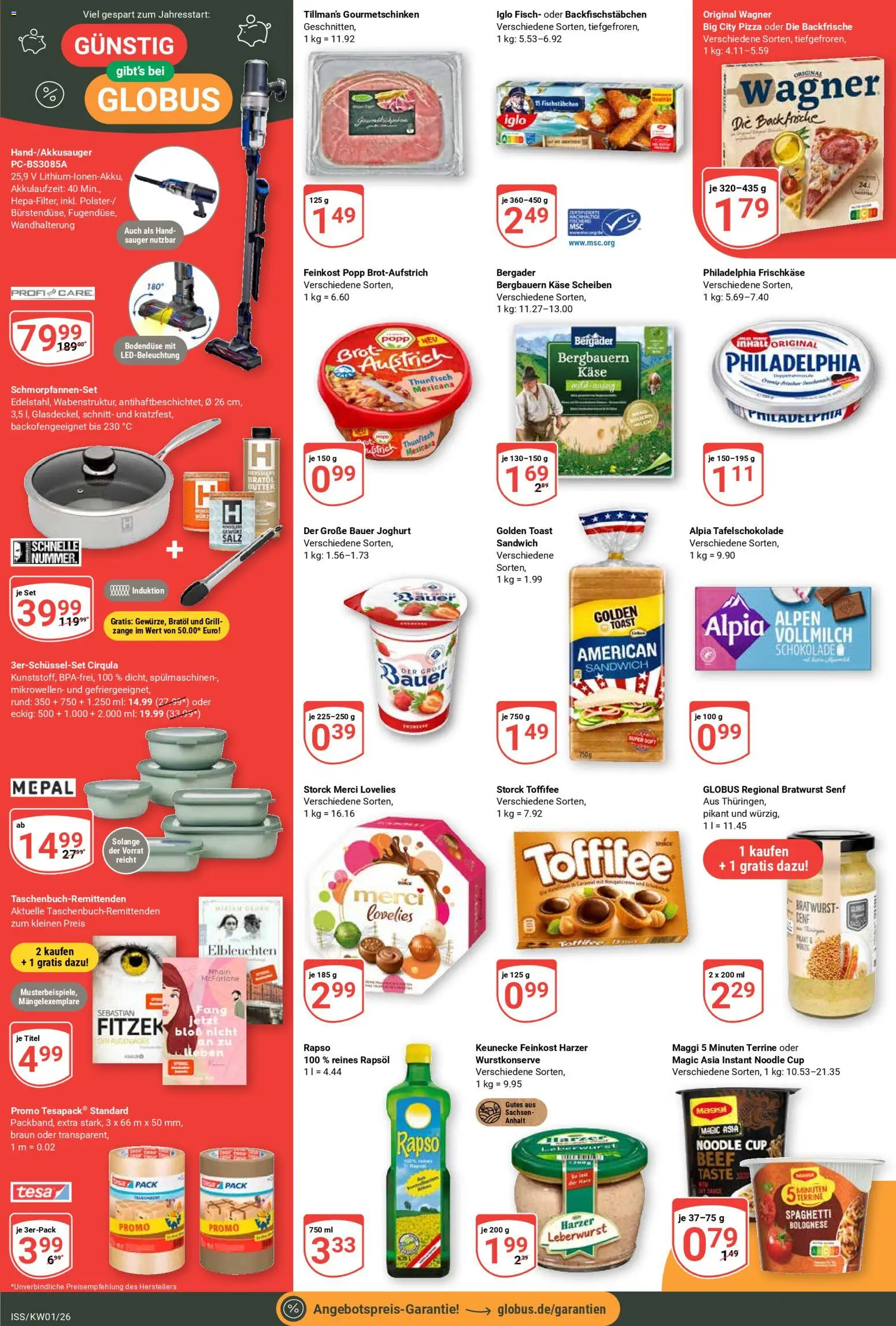 Globus Prospekt 	 – gültig ab 29.12.2025 | Seite: 8 | Produkte: Grill, Thunfisch, Bauer joghurt, Bratwurst
