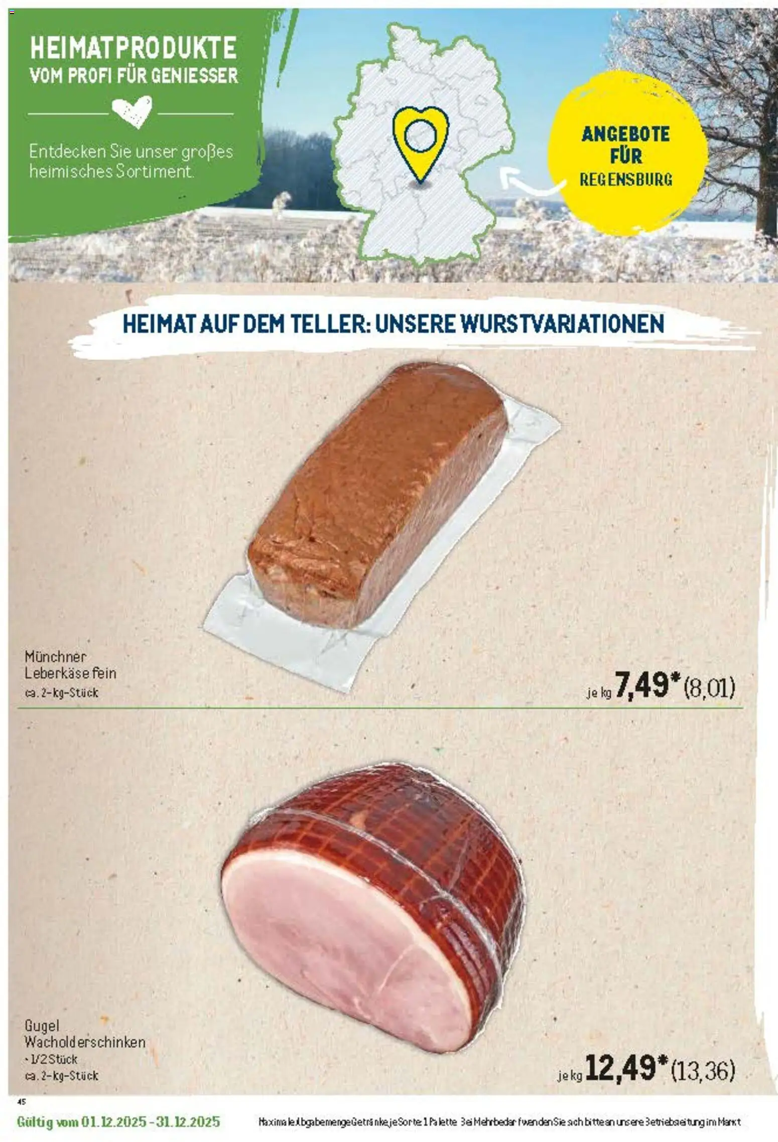 Metro Regionaler Flyer – gültig ab 01.12.2025 | Seite: 23 | Produkte: Leberkase