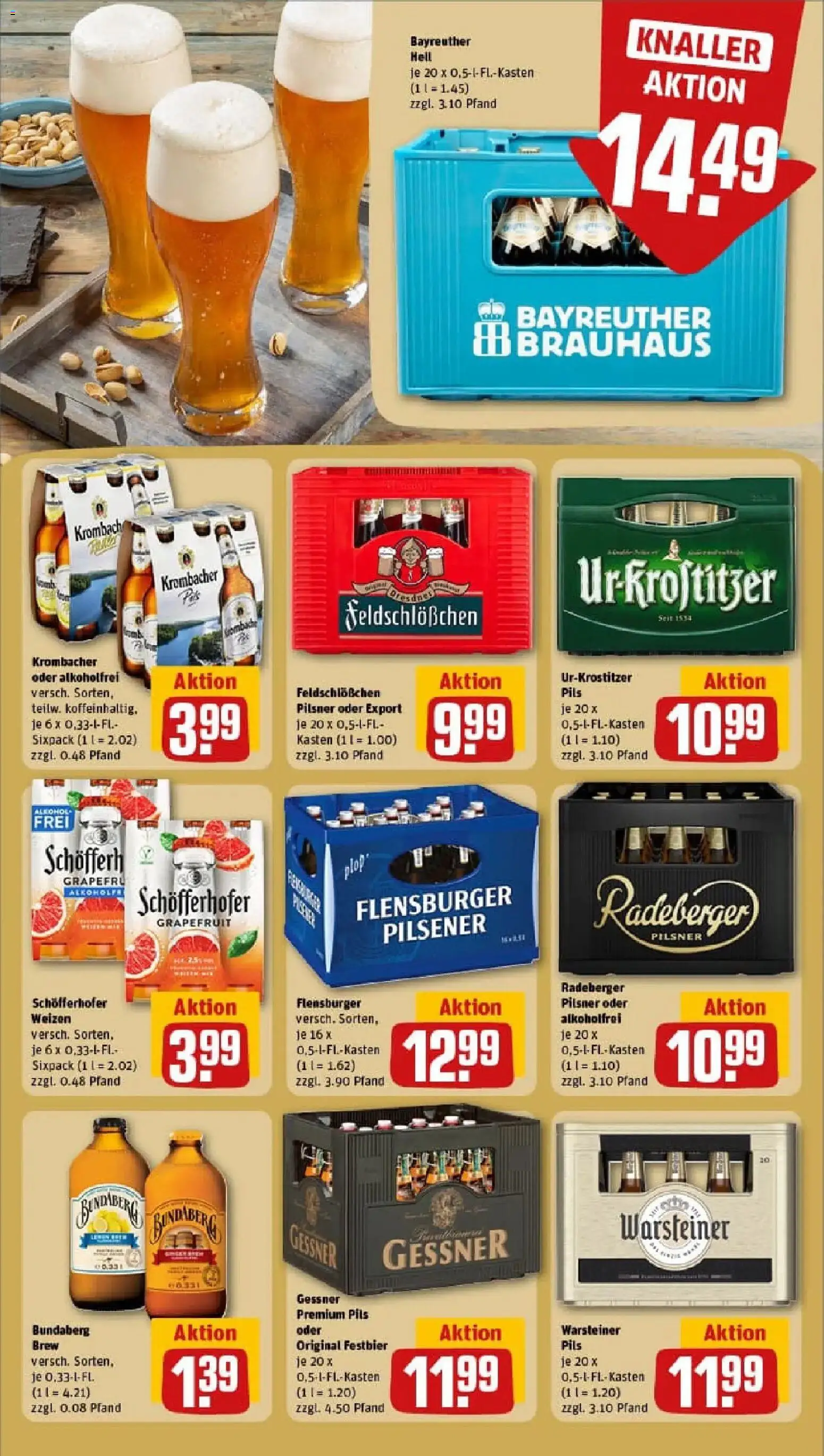 Rewe prospekt Erfurt	 – gültig ab 26.01.2026 | Seite: 19 | Produkte: Pils, Flensburger, Grapefruit, Radeberger pilsner