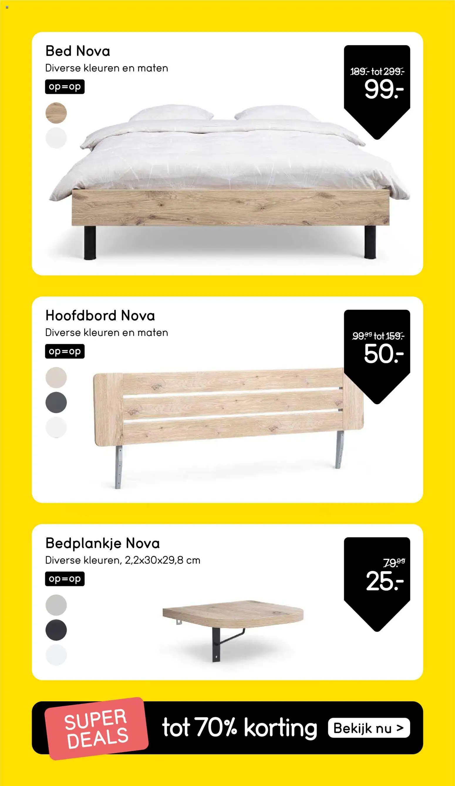 {H1} | Pagina: 23 | Producten: Bed