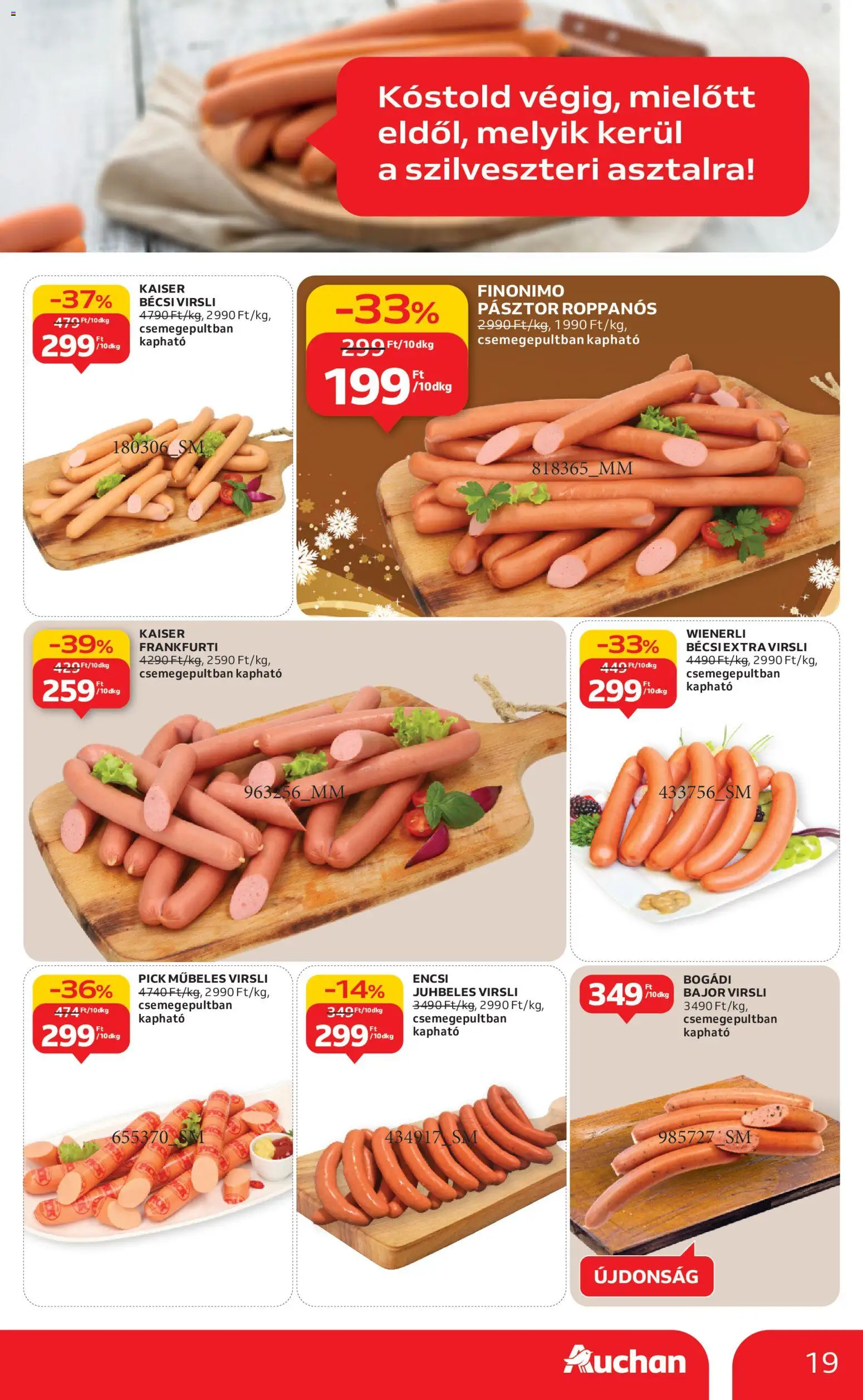 Auchan akciós ujság - amely érvényes a következő dátumtól: 04.12.2025 | Oldal: 19