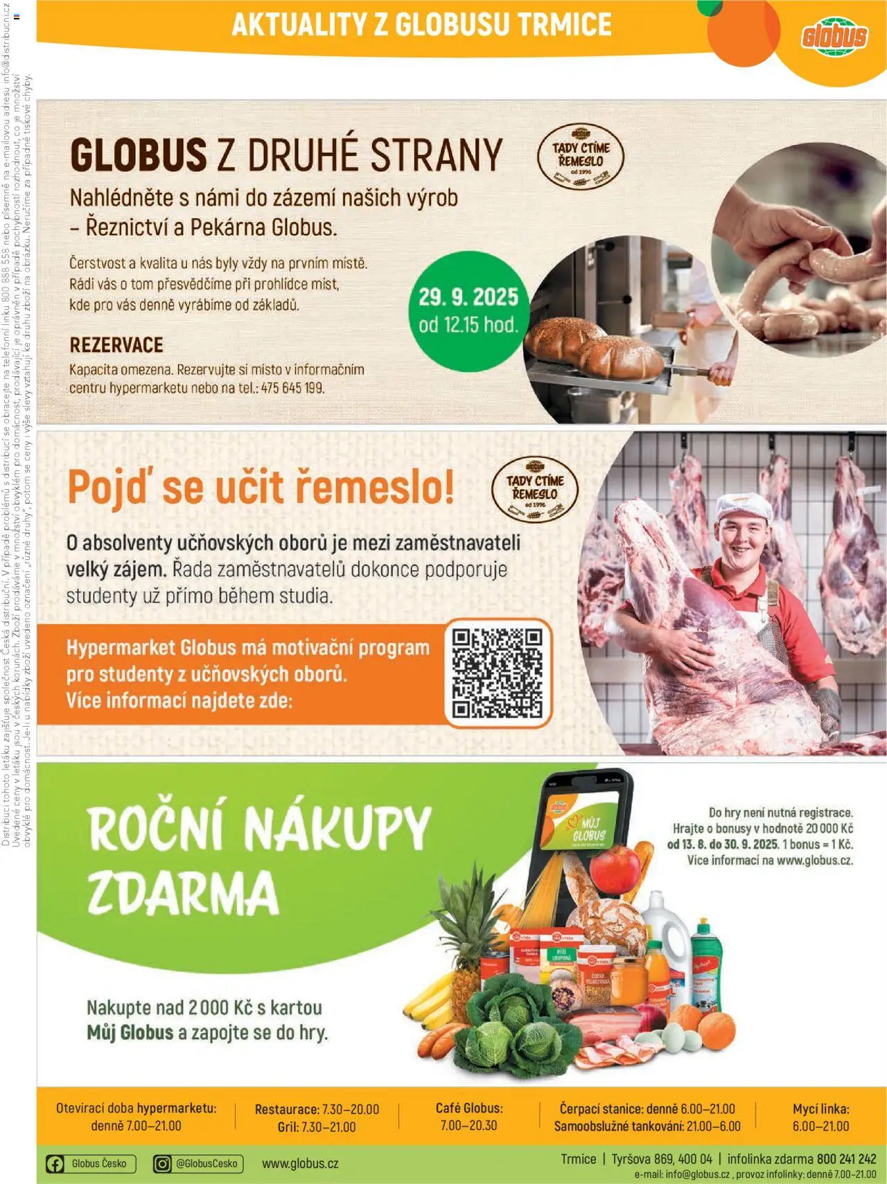 Globus leták - Trmice od 10.09.2025 | Strana: 30 | Produkty: Globus, Gril, Pekárna
