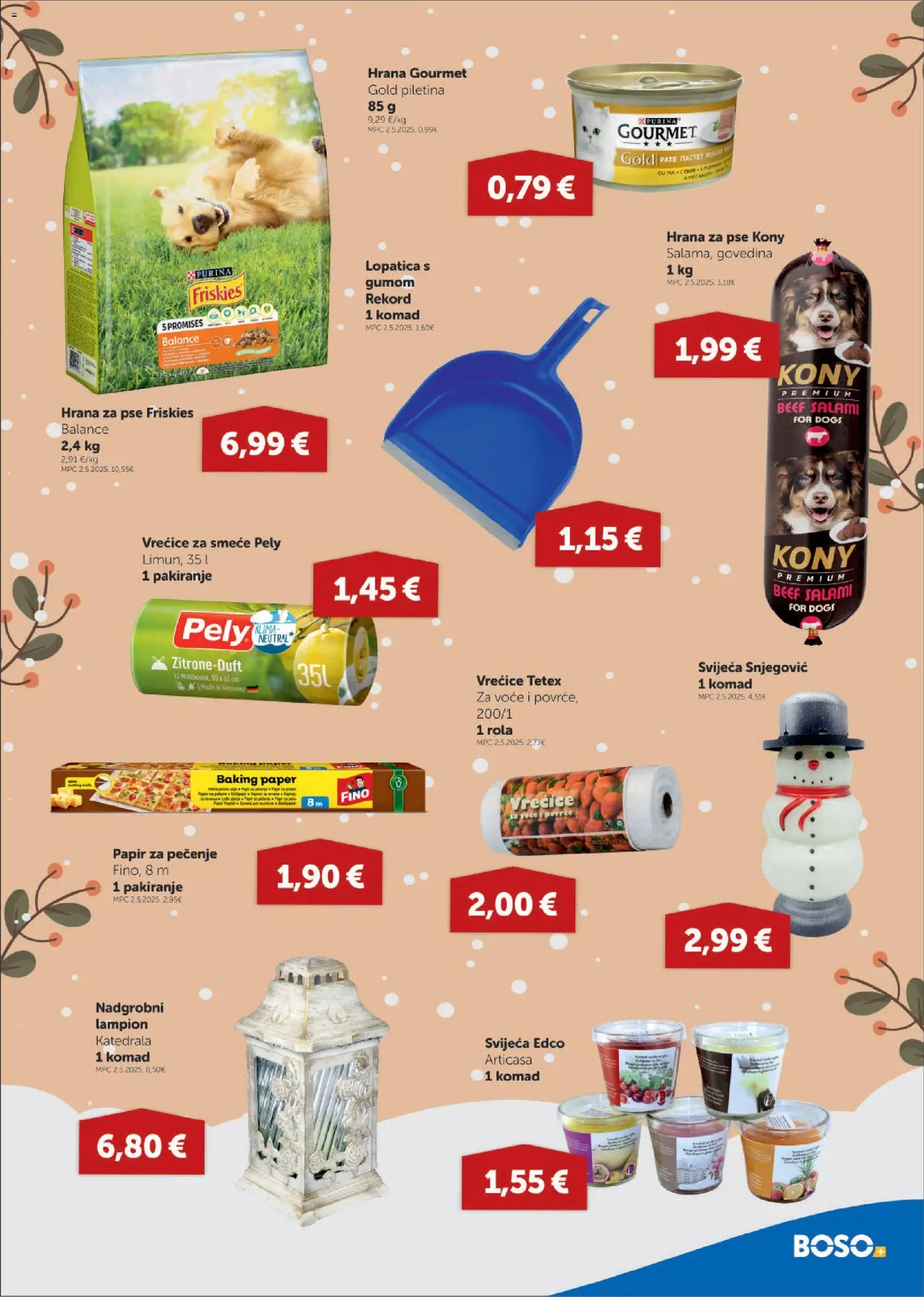 Boso katalog | vrijedi od 22.12.2025 | Stranica: 17 | Proizvodi: Piletina, Govedina, Povrće, Lampion