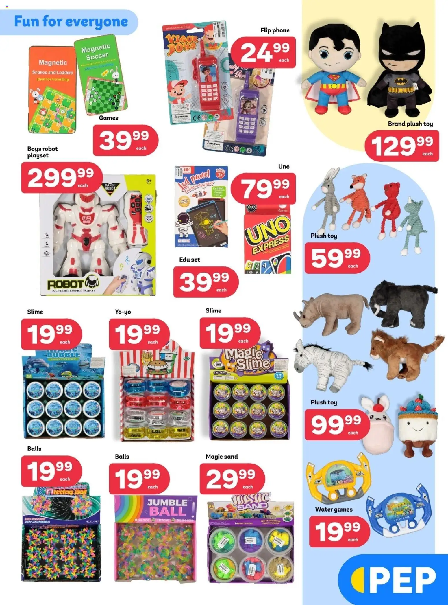 New PEP Stores catalogue – valid from 17.11.2025 | Page: 4 | Products: Phone, Games, Playset, Water