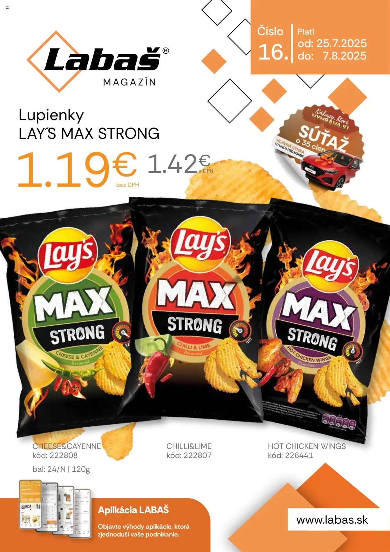 Labaš magazín │ platný od 25.07.2025 | Strana: 1 | Produkty: Chilli