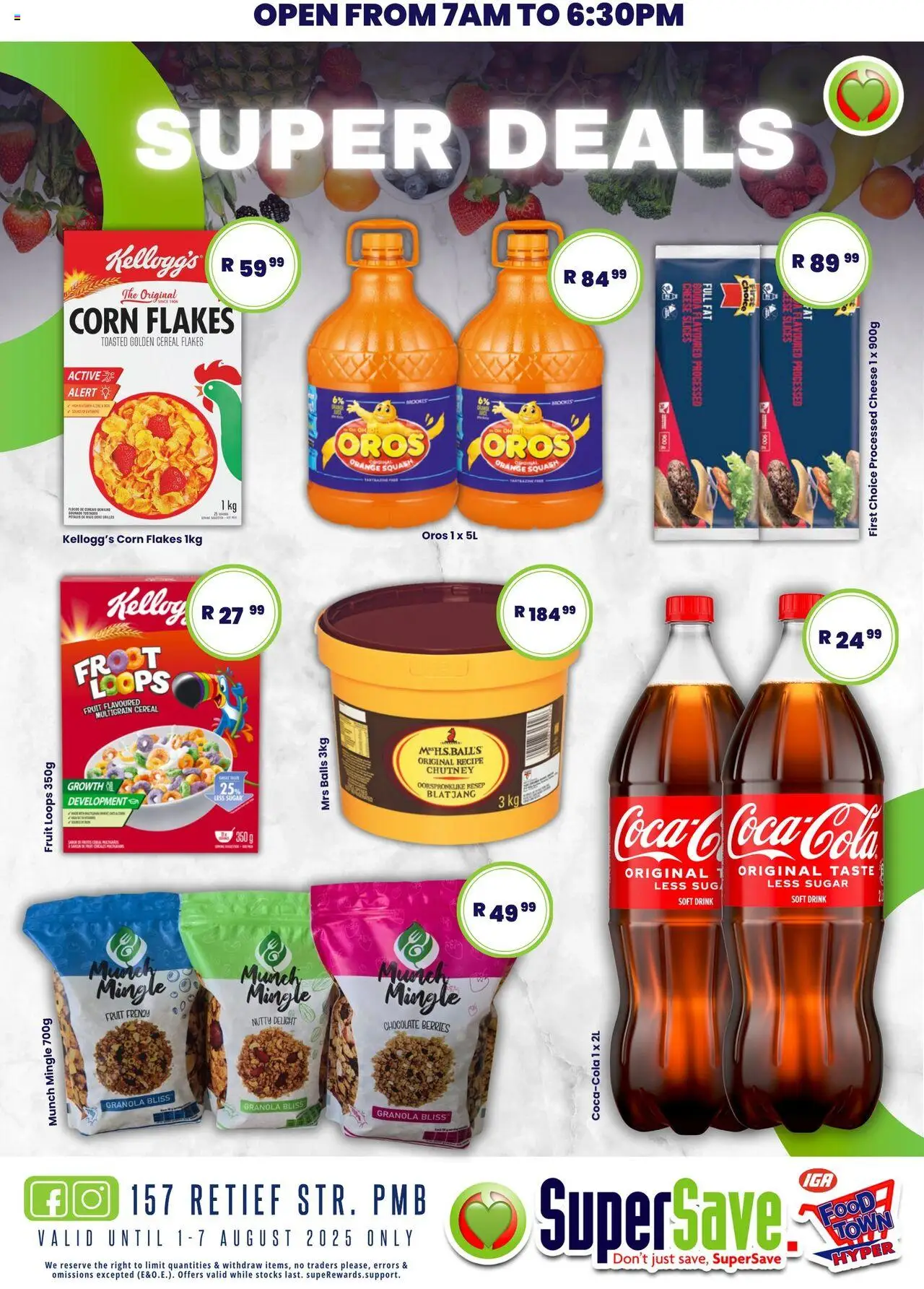 Super Save Specials │ valid from 08.08.2025 | Page: 57 | Products: Chutney, Cheese, Chocolate, Fruit