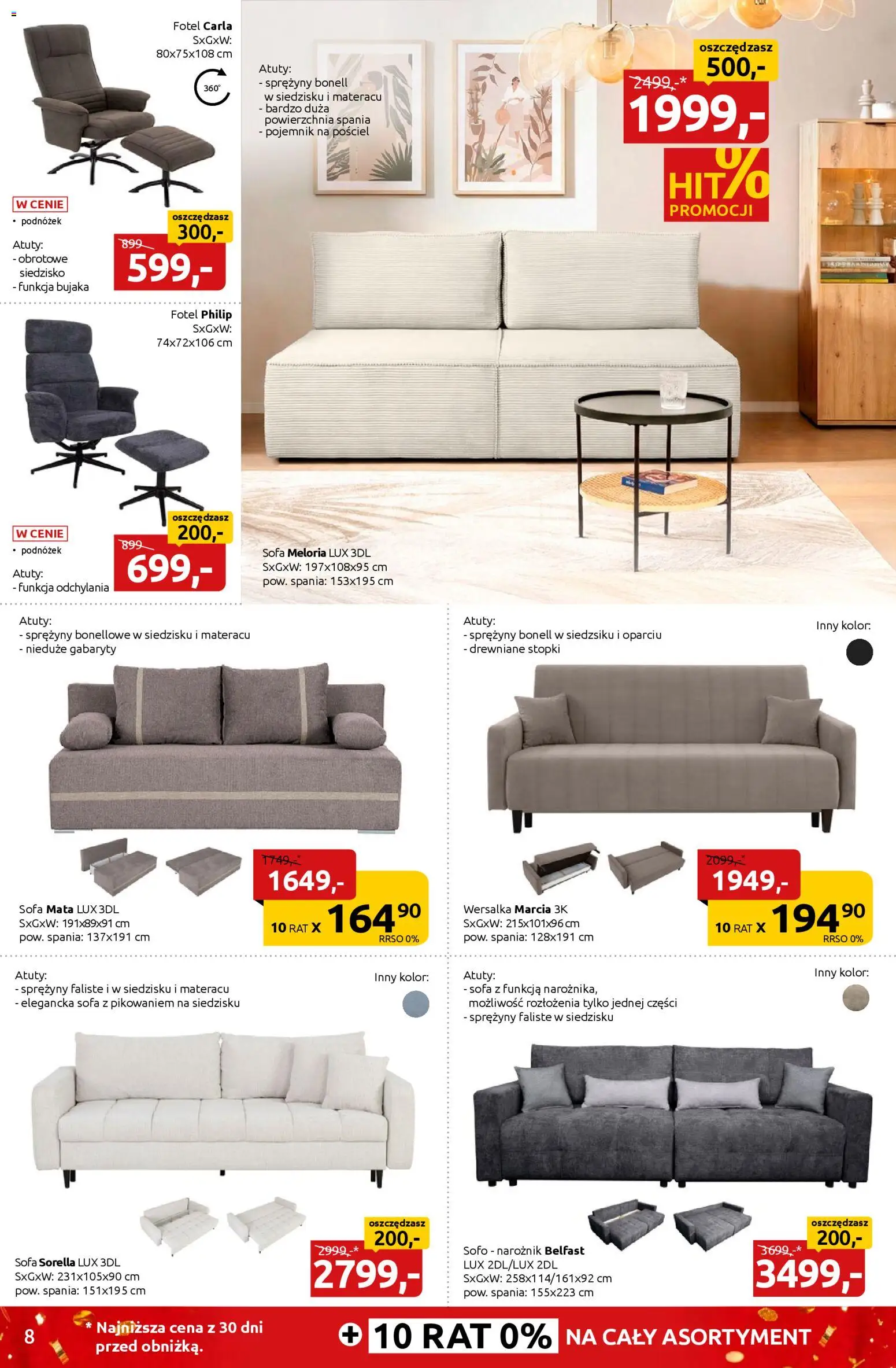 Black Red White promocje od 12.01.2026 | Strona: 8 | Produkty: Pościel, Sofa, Fotel