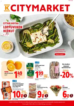 K-Citymarket-mainoslehti voimassa 09.04.2026 alkaen