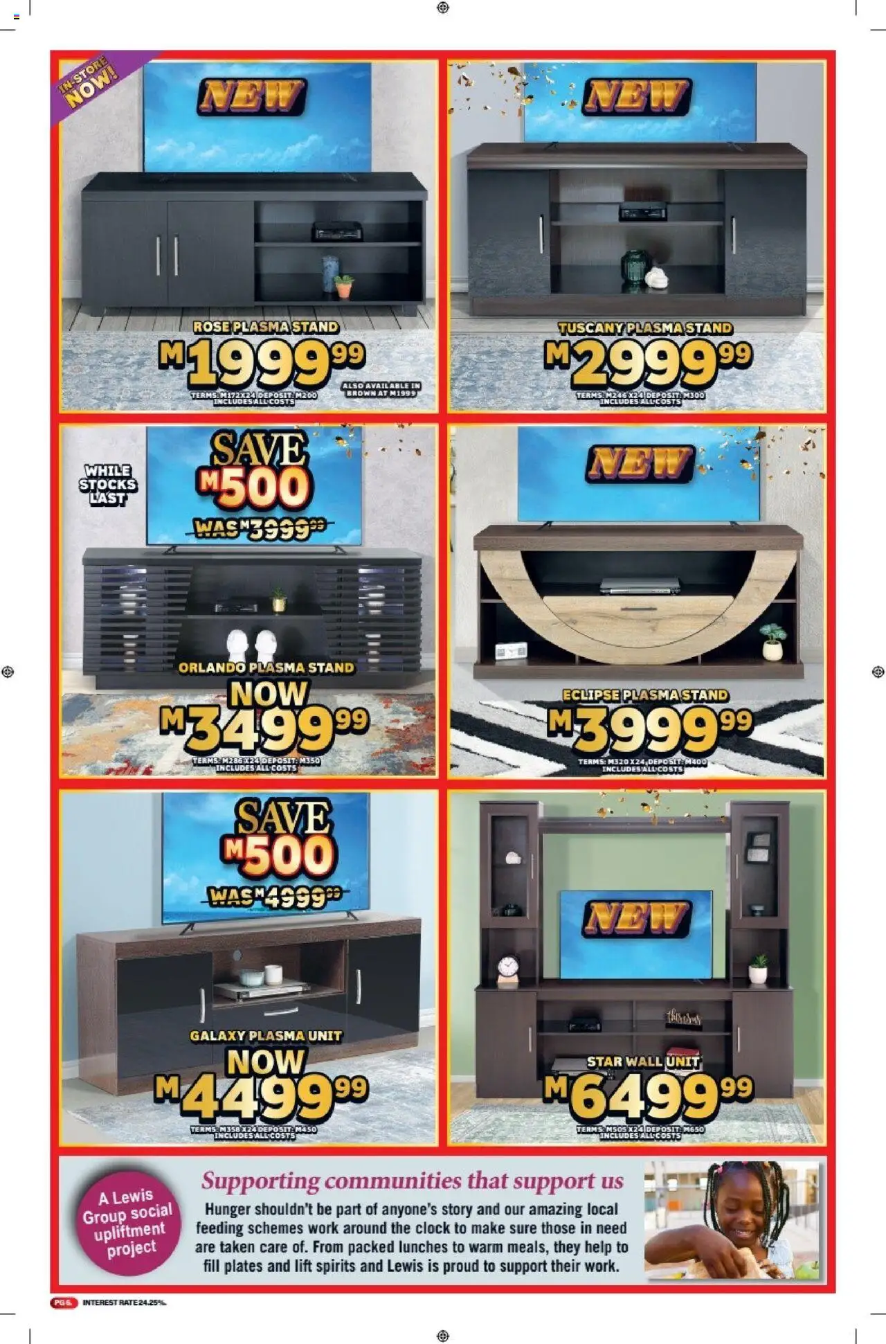 Lewis Stores - Lesotho Brochure │ valid from 11.08.2025 | Page: 6 | Products: Wall unit, Plasma unit, Clock
