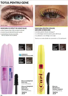 Ofertele Avon valabile de la 01.10.2025 | Pagină: 50 | Produse: Mascara, Gene false, Apă