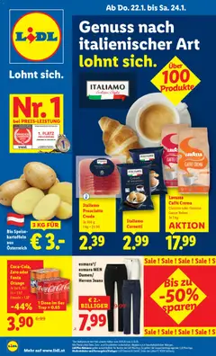 Lidl Flugblatt - Oberpullendorf, Güssing, Oberwart ab 22.01.2026 gültig