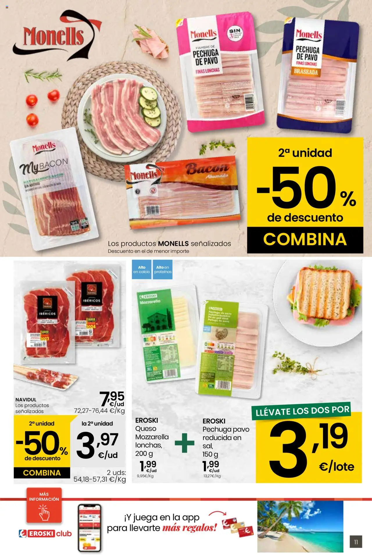 Eroski - Para conquistarte │ válido desde el 12.06.2025 | Página: 11 | Productos: Queso, Juega
