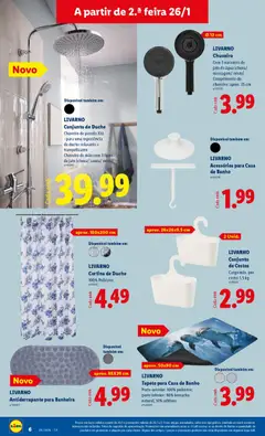Pré-visualização LIVARNO Chuveiro, Com 3 variantes de jato de água (chuva/ massagem/misto). Comprimento do chuveiro: aprox. 25 cm válido de 26.01.2026 | Página: 6