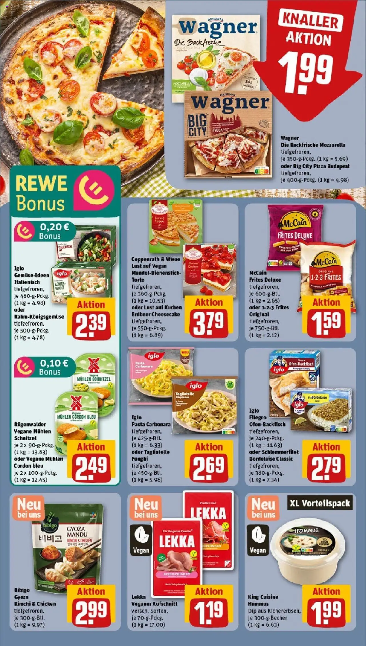 Rewe prospekt St. Ingbert / Rohrbach	 - gültig ab dem 08.06.2025 | Seite: 12 | Produkte: Mozzarella, McCain, Pasta, Pizza