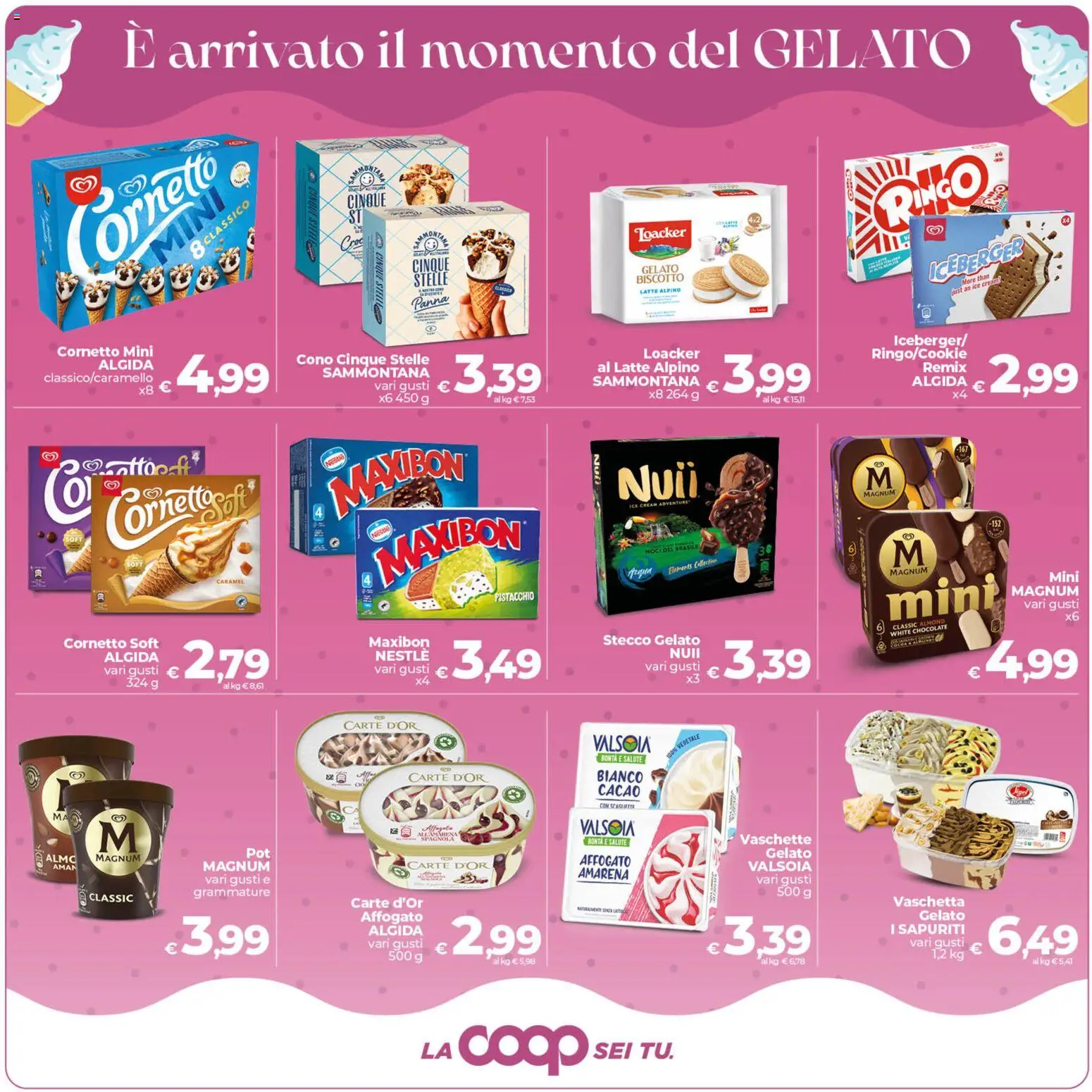 Volantino COOP del 17.04.2026 | Pagina: 11 | Prodotti: Gelato, Noci, Cacao, Amarena