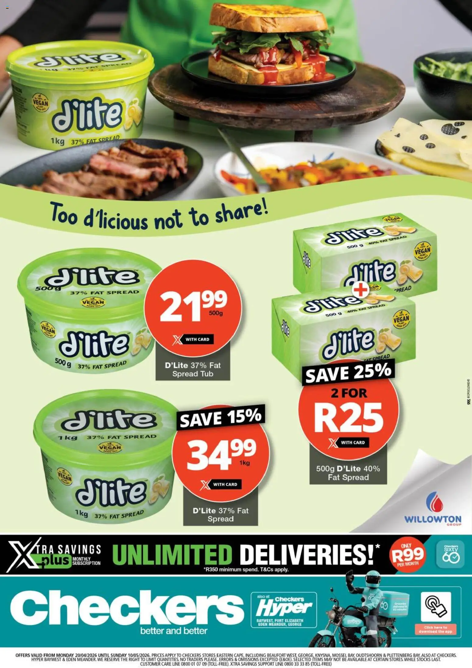 New Checkers catalogue – valid from 20.04.2026 | Page: 1 | Products: Fat spread