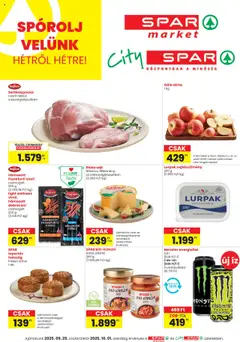 Spar Market Akciós újság - amely érvényes a következő dátumtól: 25.09.2025