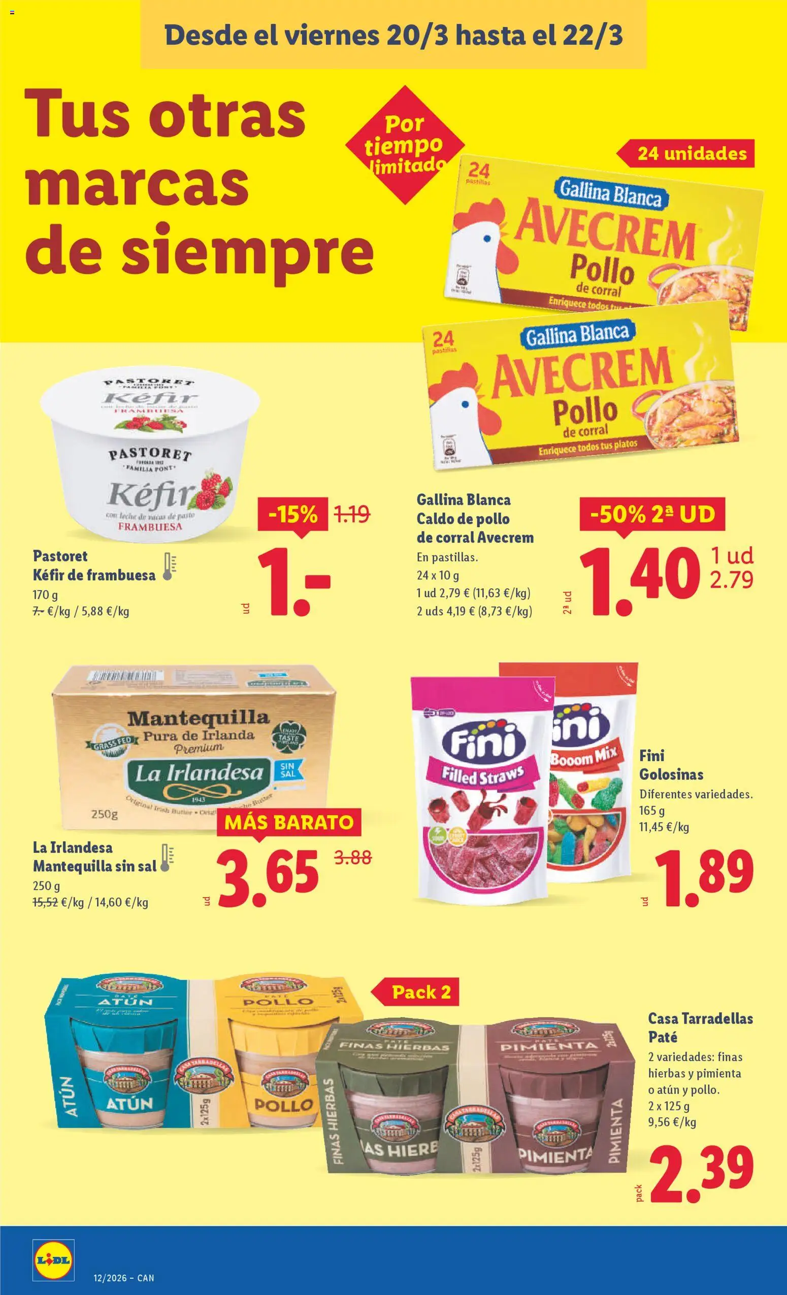 Lidl folleto │ válido desde el 16.03.2026 | Página: 44 | Productos: Paté, Golosinas, Συσκευή ροής