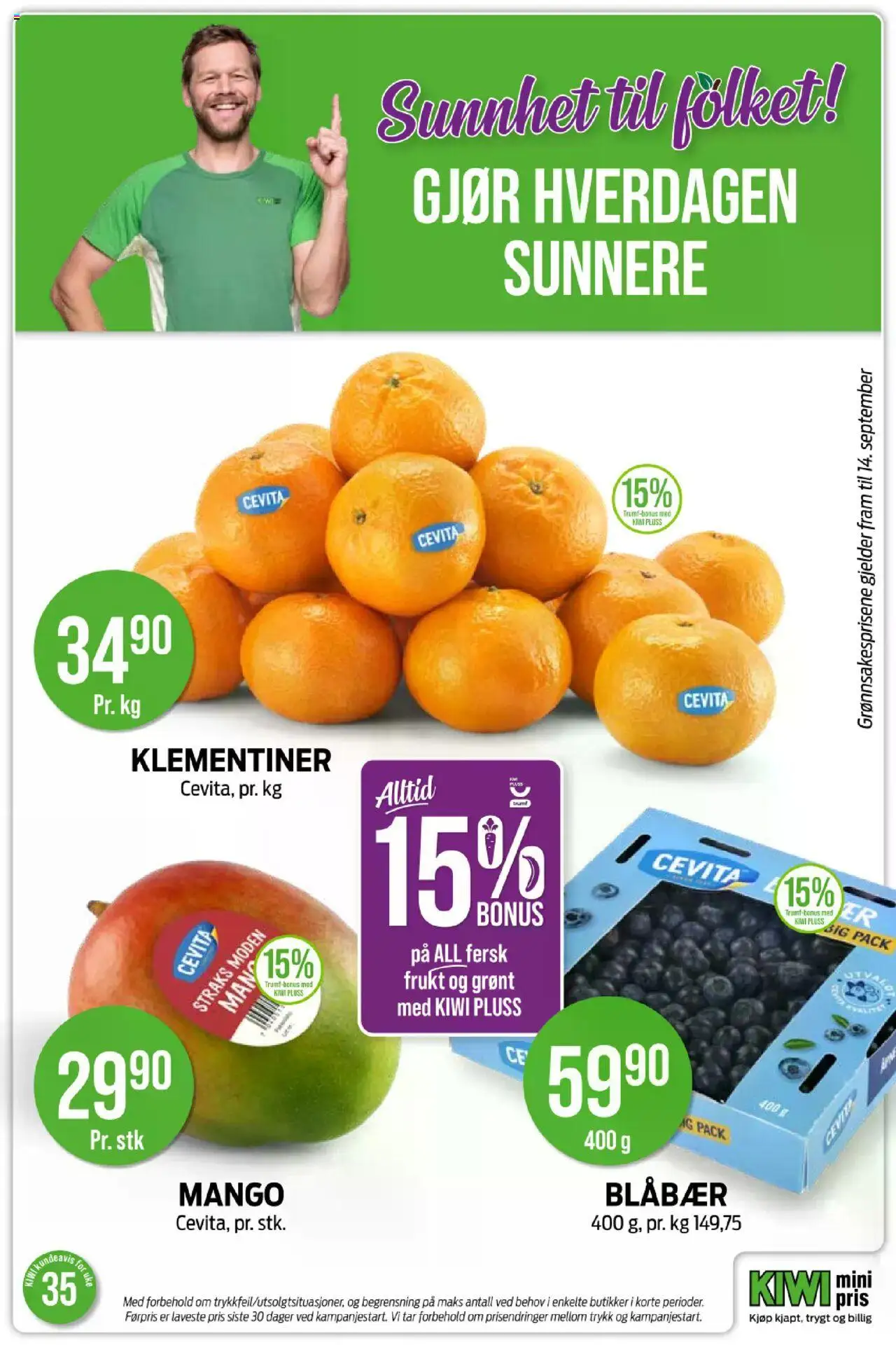  | Side: 19 | Produkter: Kiwi, Blåbær, Mango