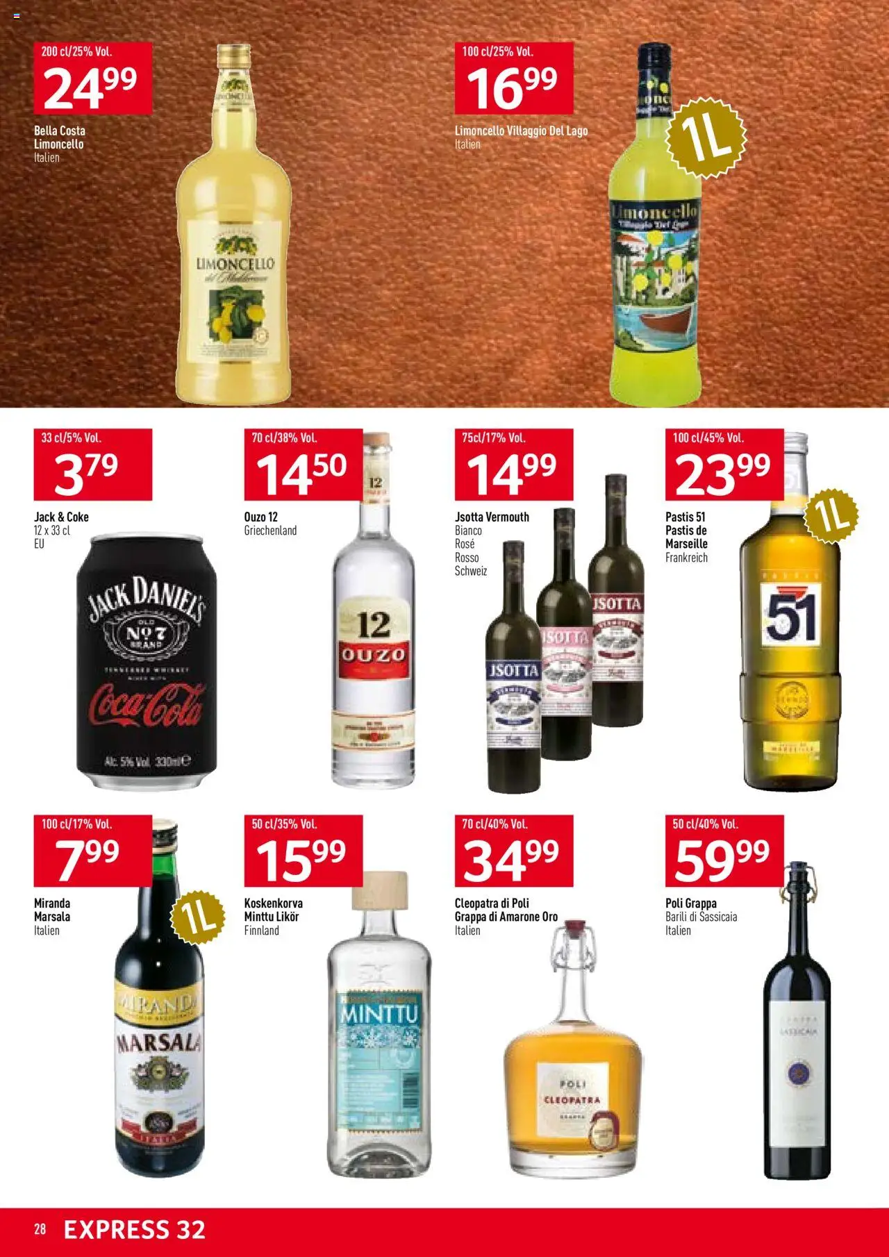 Prodega Aktionen ab 04.08.2025 | Seite: 28 | Produkte: Coca Cola, Likör